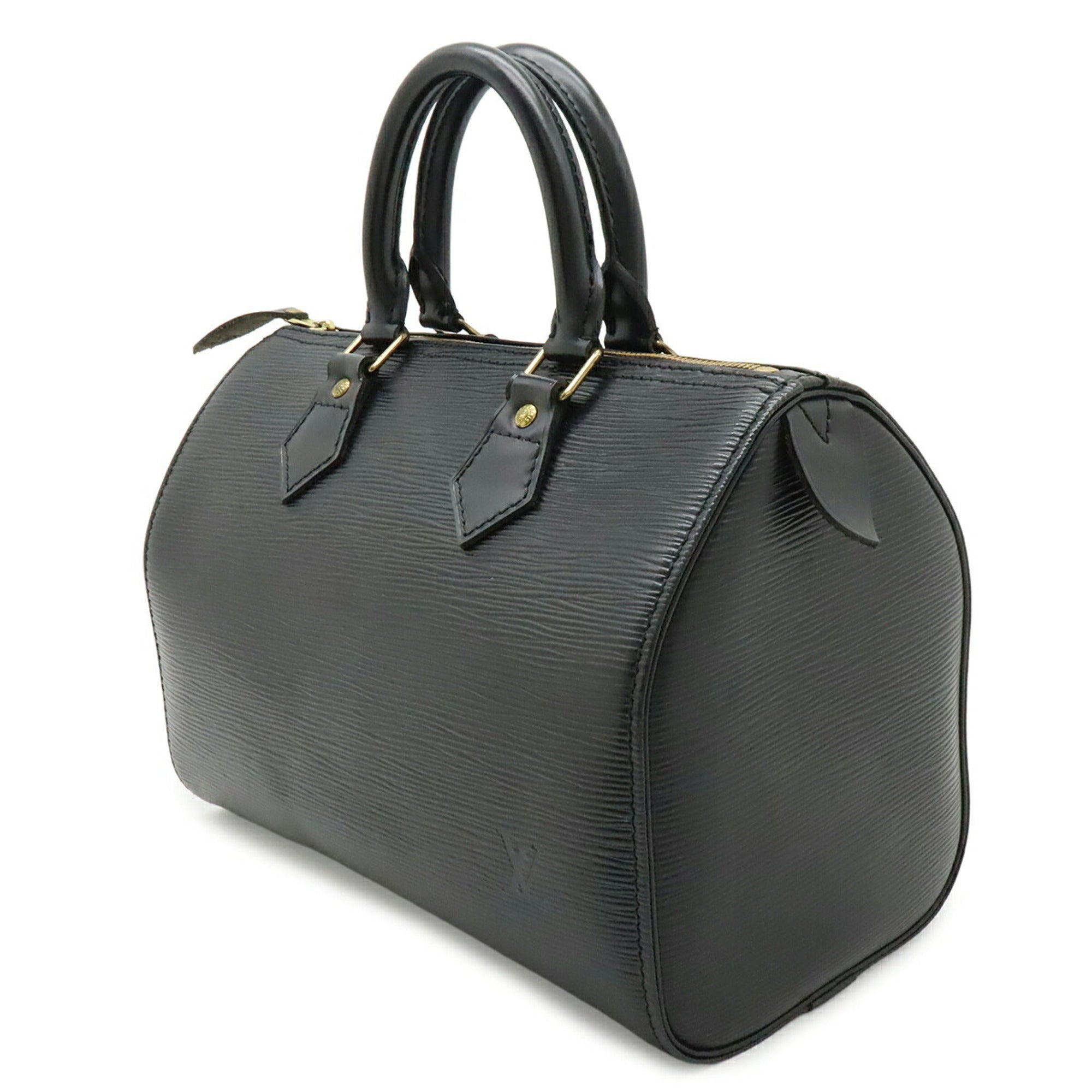 Louis Vuitton Noir Epi Leather Boston Bag Handbag (Pre-Owned)
