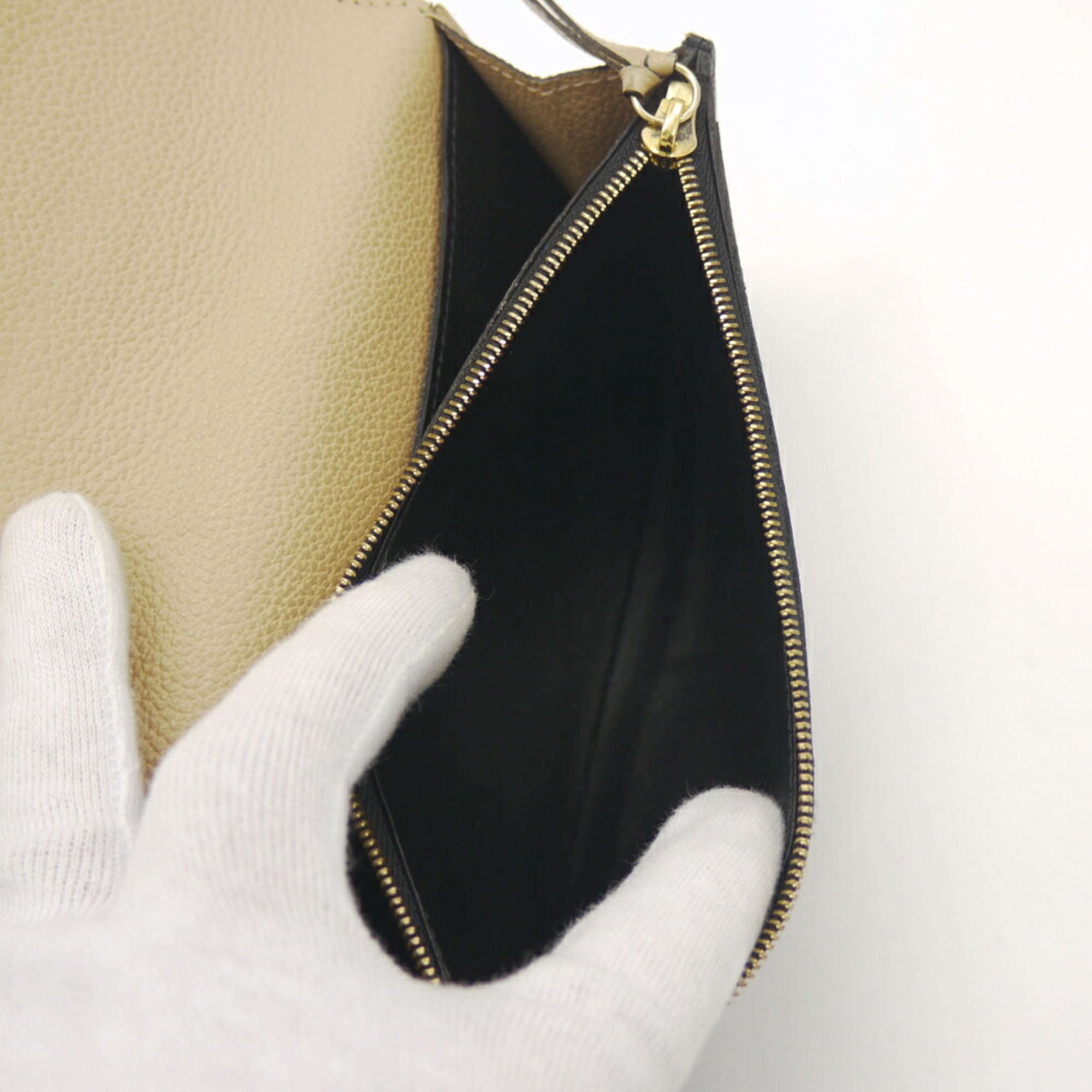 Louis Vuitton Monogram Noir Monogram Empreinte Long Wallet (Bi-Fold) (Pre-Owned)