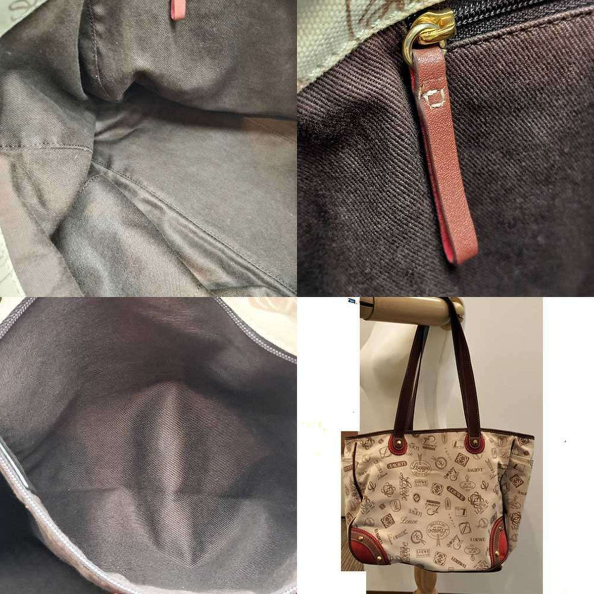 Loewe Beige Canvas Tote Bag (Pre-Owned)