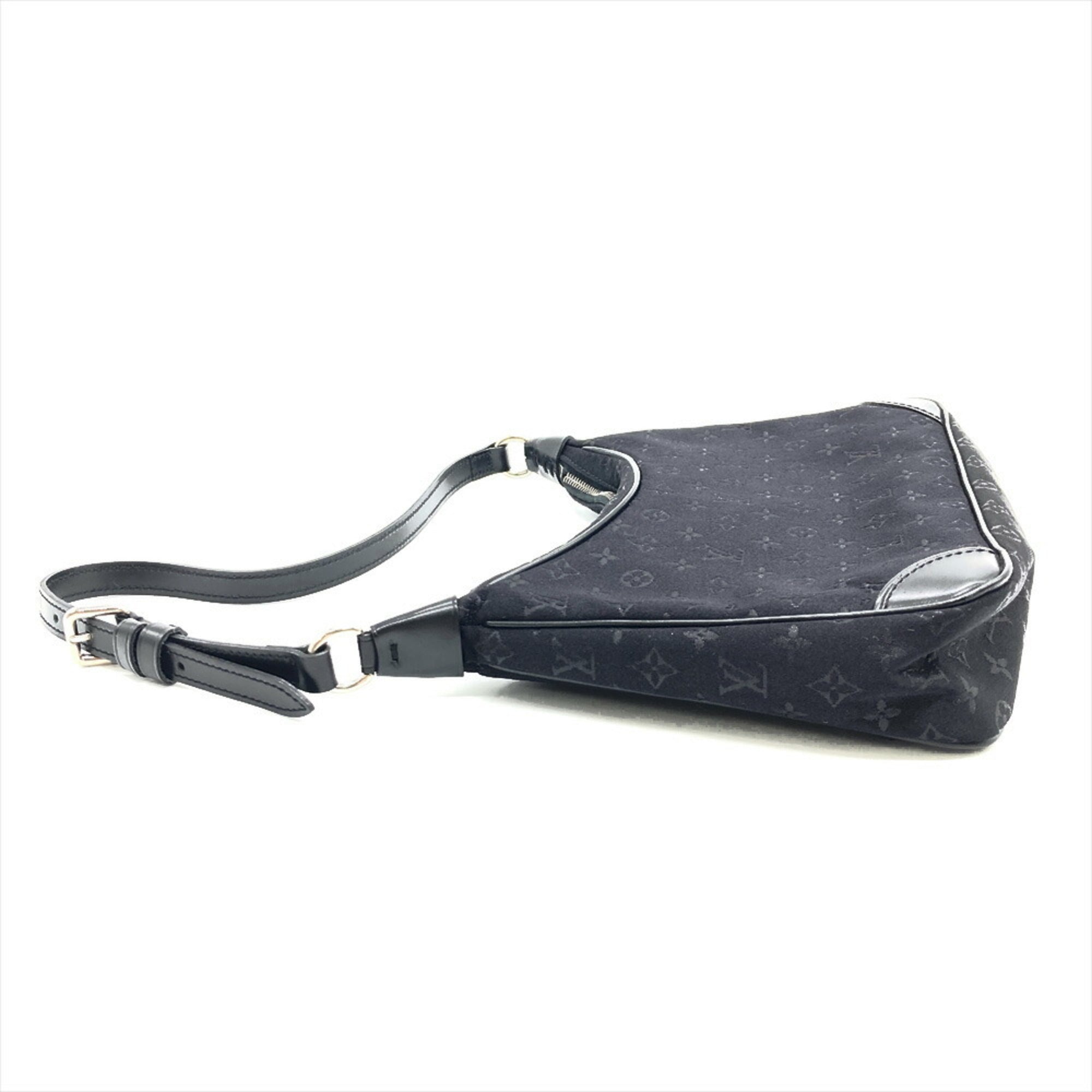 Louis Vuitton Monogram Satin Black Monogram Noir Monogram Satin Shoulder Bag (Pre-Owned)