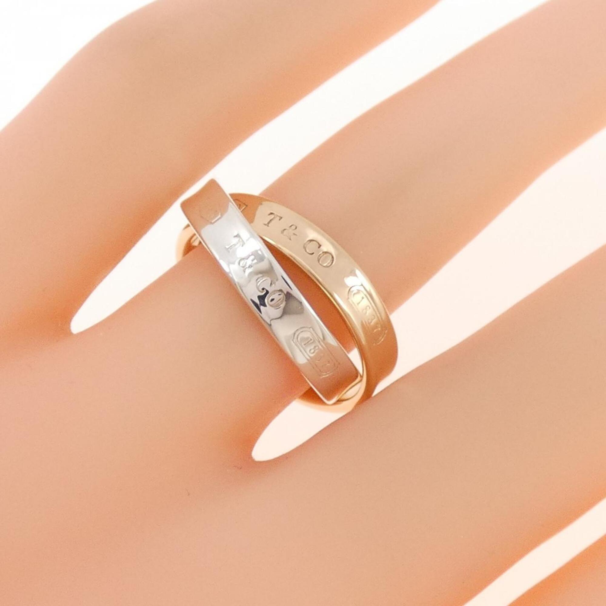 Tiffany Pink Gold (18K) Silver 925 Band Ring (Pre-Owned)