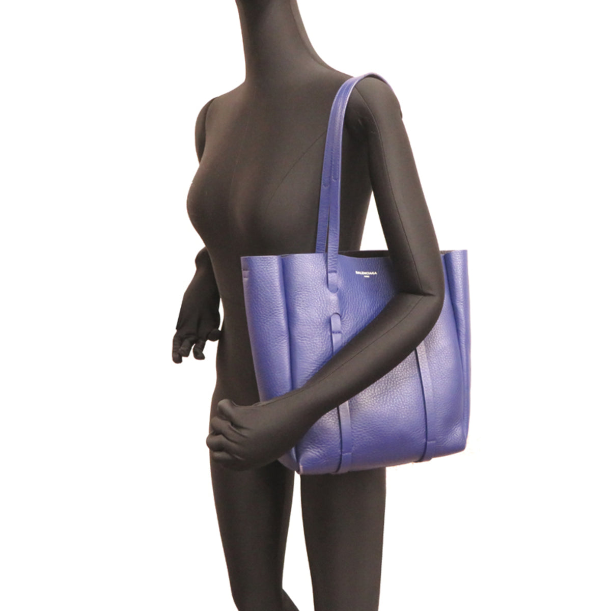 Balenciaga Blue Leather Tote Bag (Pre-Owned)