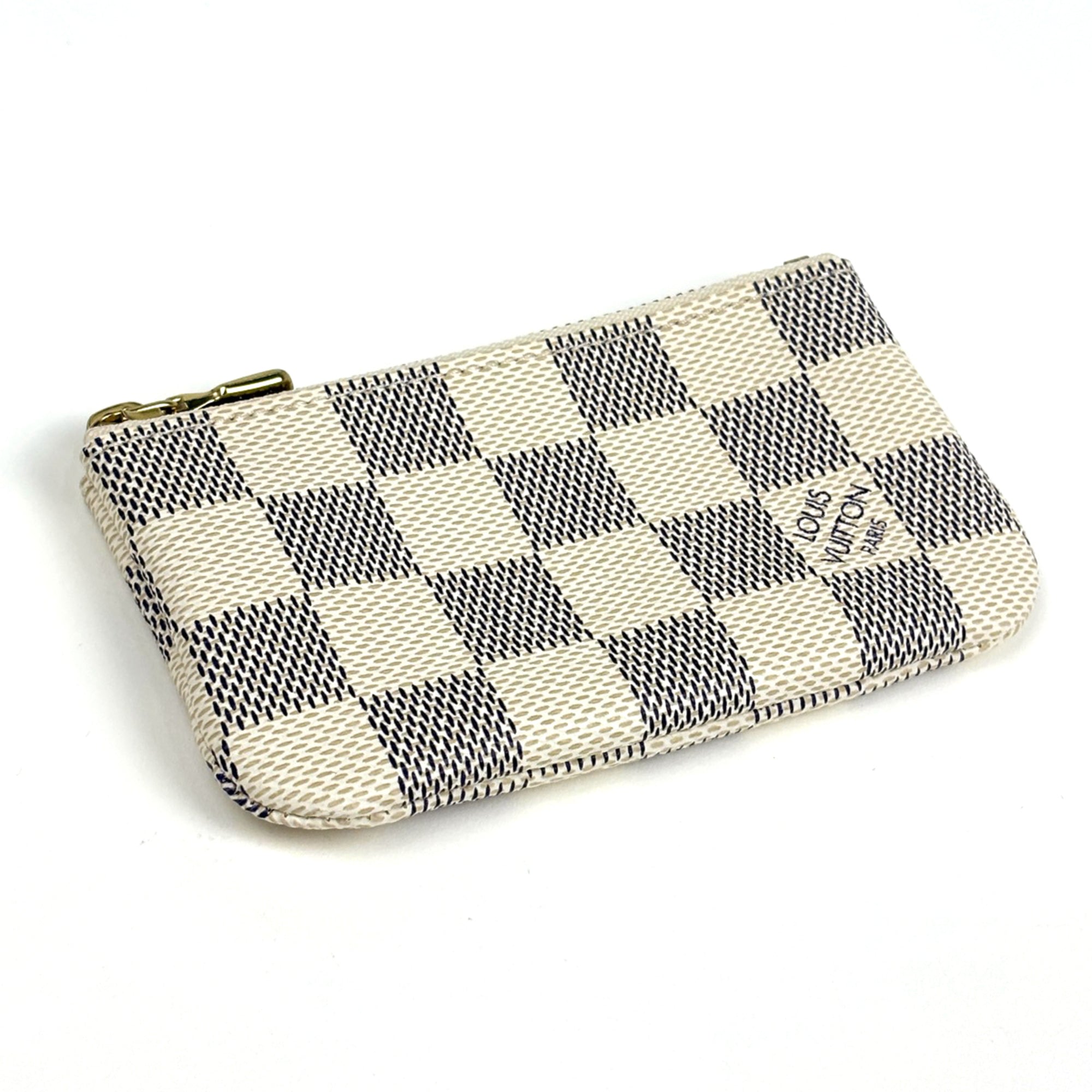 Louis Vuitton Damier Azur White Damier Azur Coin Purse/Coin Case (Pre-Owned)