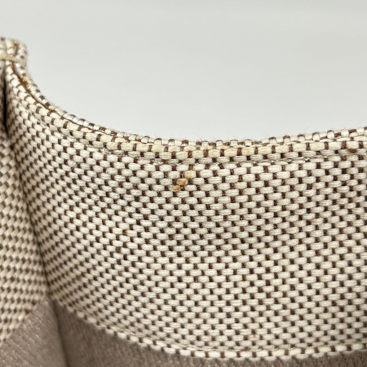 Chloé Brown Canvas Leather Tote Bag (Pre-Owned)