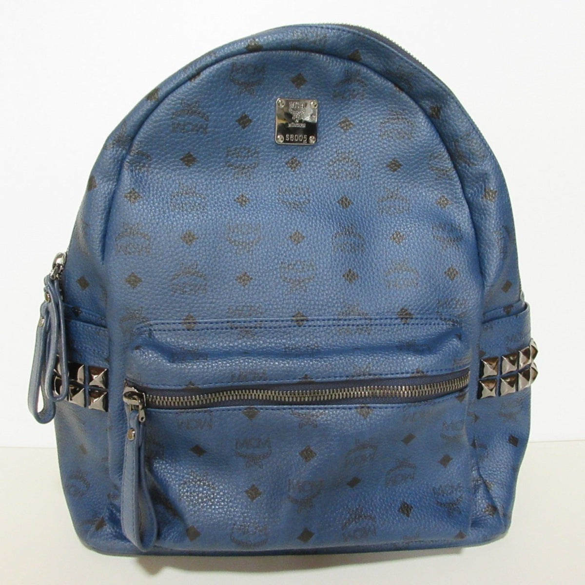 Mcm Visetos Navy Backpack (Pre-Owned)