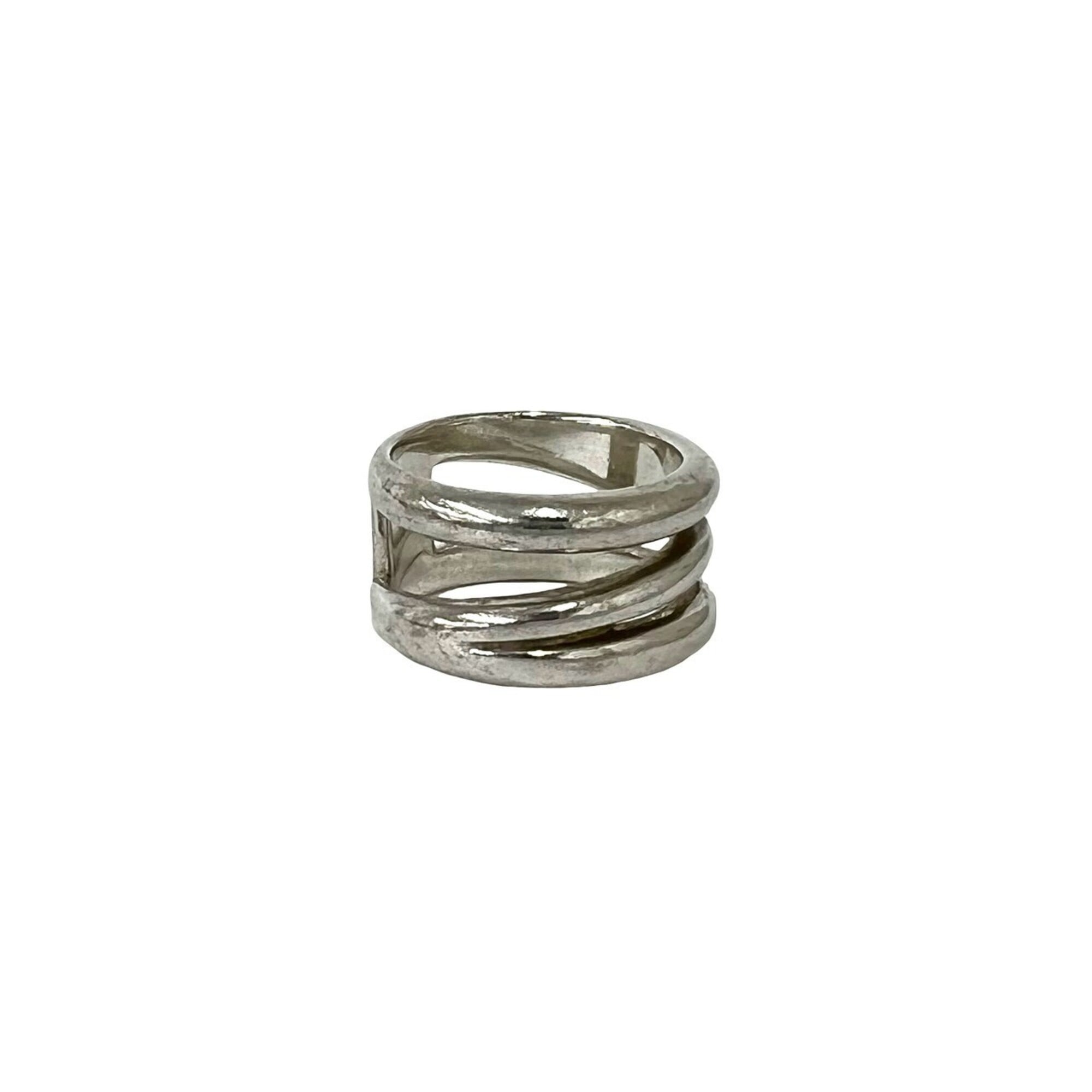 Tiffany Silver Silver 925 Band Ring (Pre-Owned)