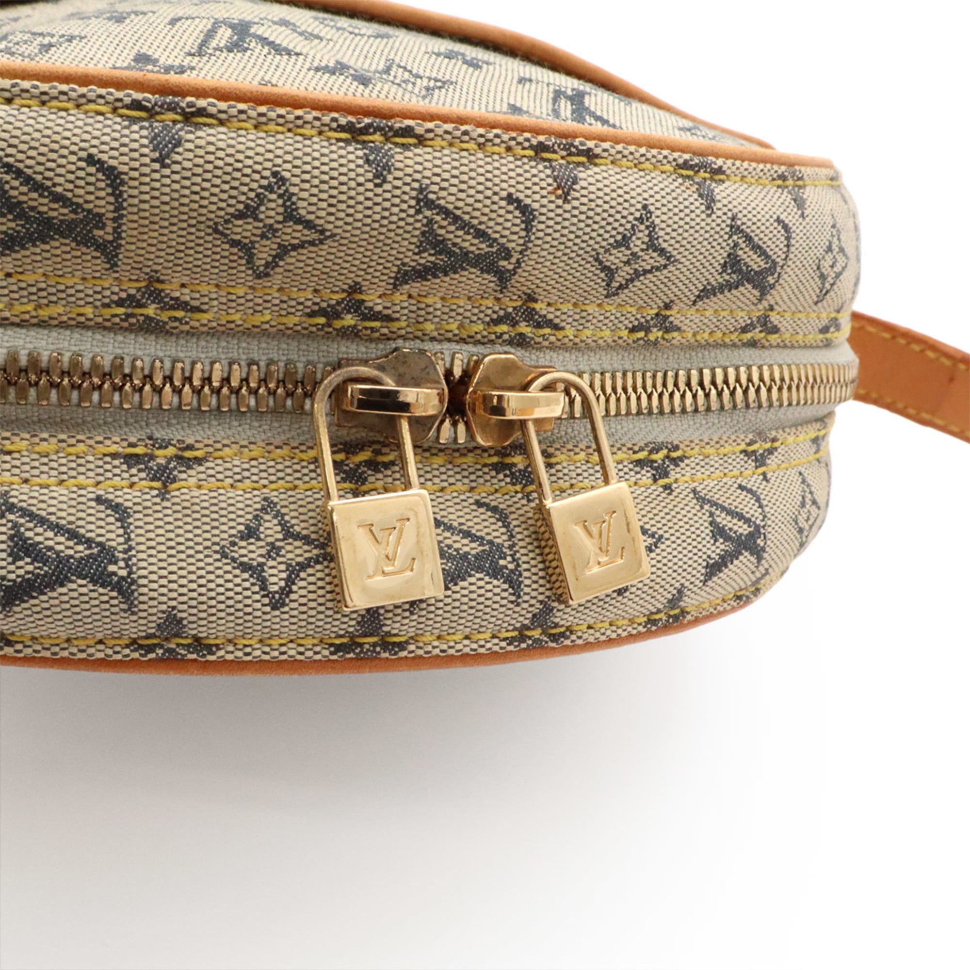 Louis Vuitton Blue Monogram Yellow Monogram Mini Pochette Shoulder Bag (Pre-Owned)
