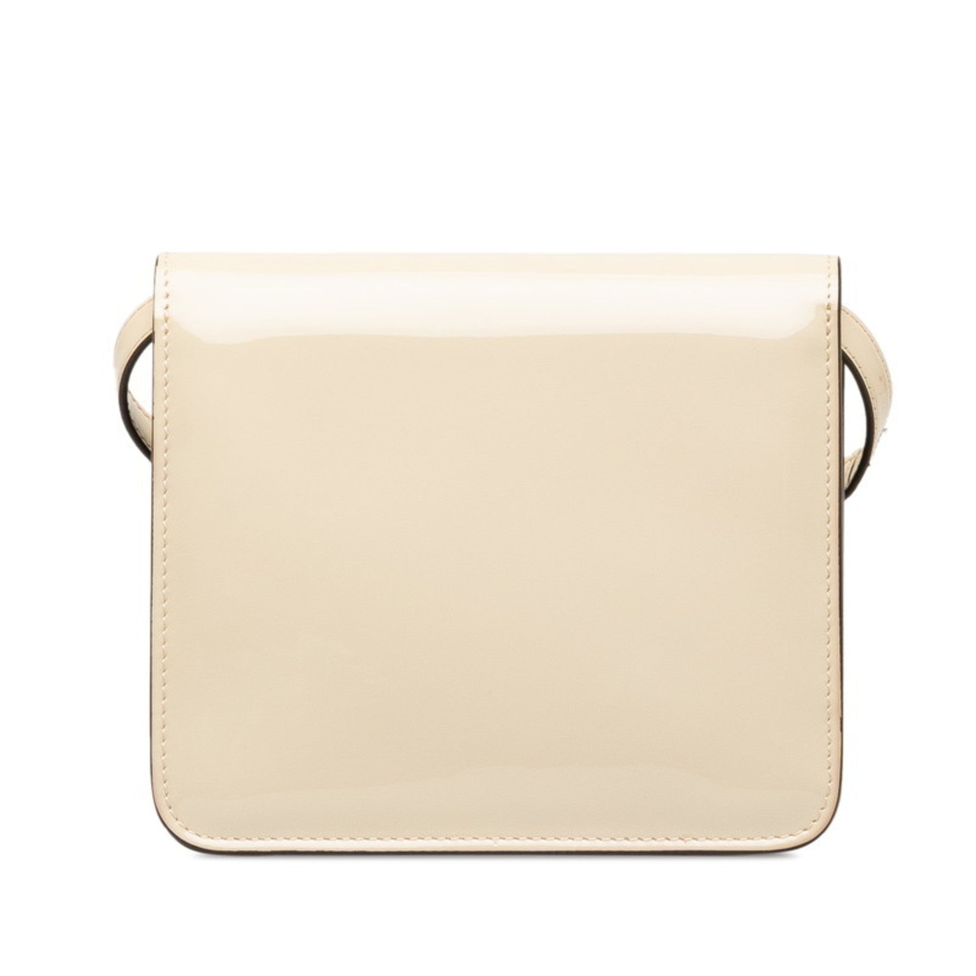 Fendi Ivory White Patent Leather Shoulder Bag (Pre-Owned)