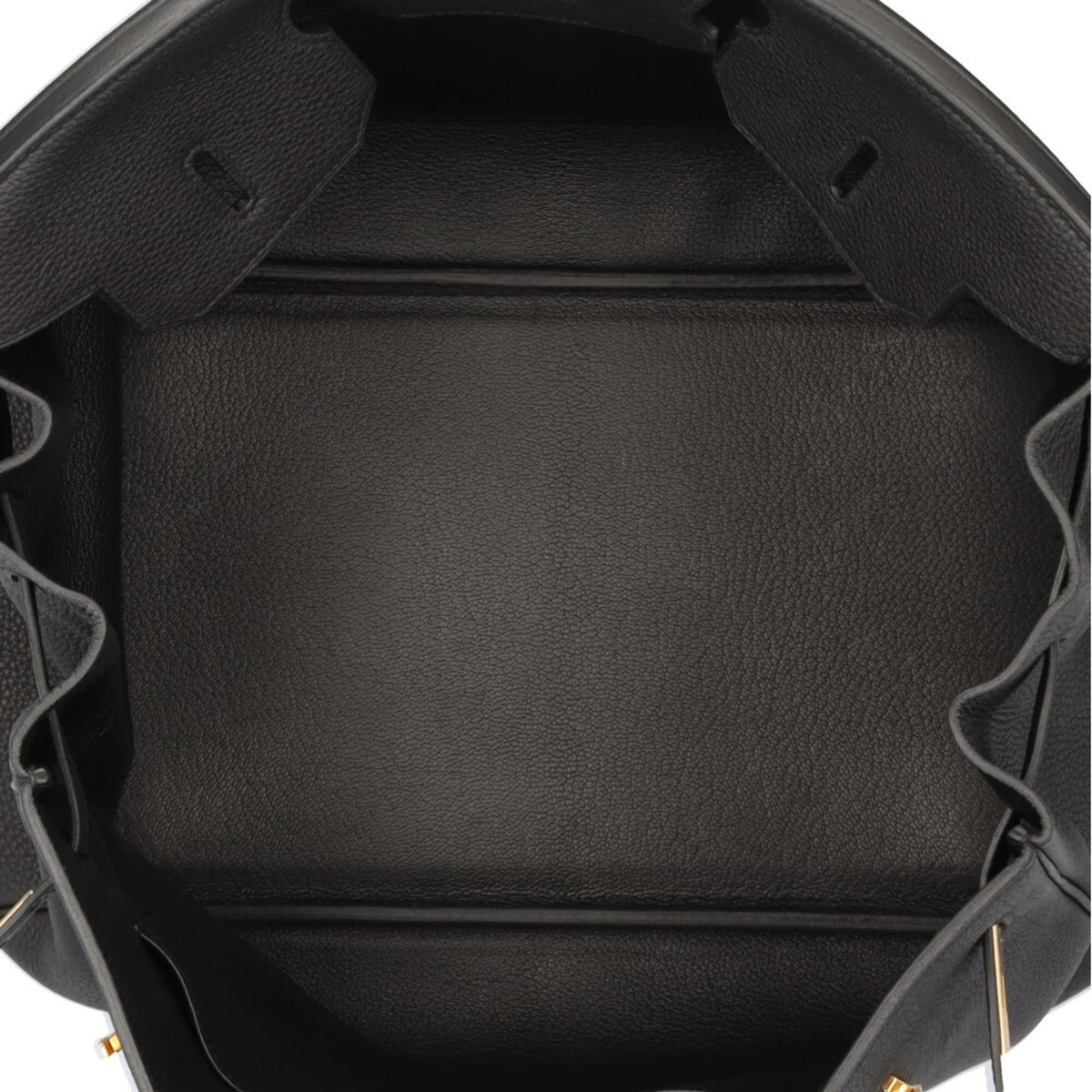 Hermes Black Togo Leather Handbag (Pre-Owned)