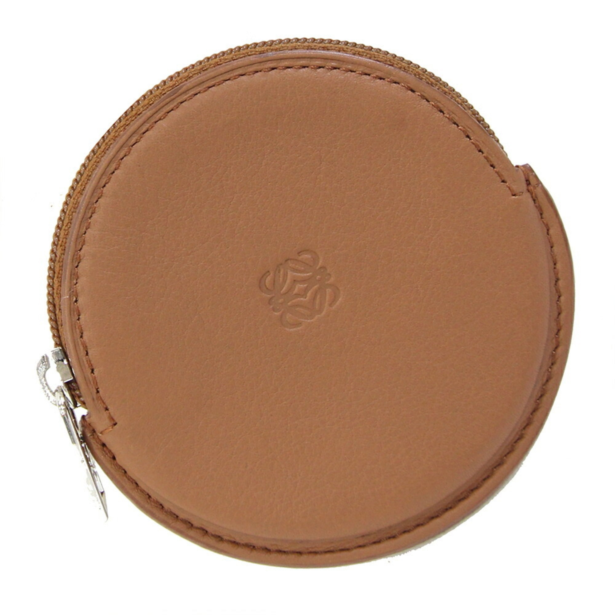 Loewe Brown Leather Coin Purse/Coin Case (Pre-Owned)