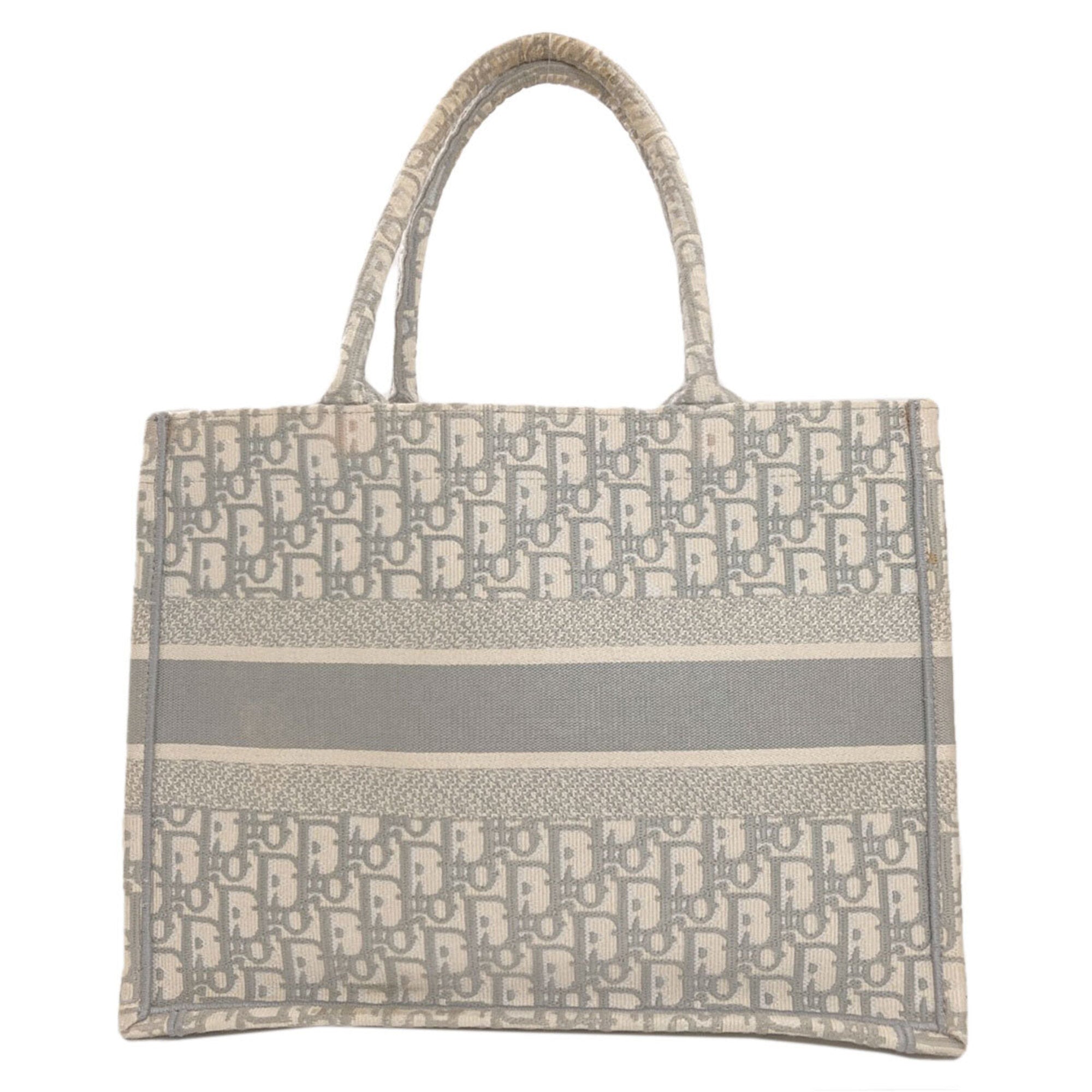 Christian Dior Gray Canvas Tote Bag (Pre-Owned)