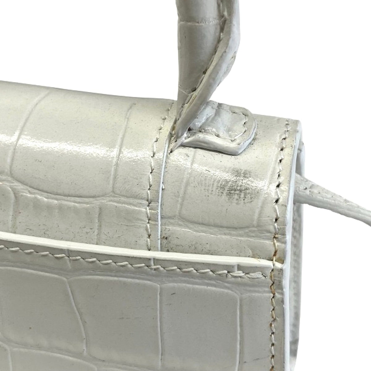 Balenciaga White Leather Shoulder Bag (Pre-Owned)