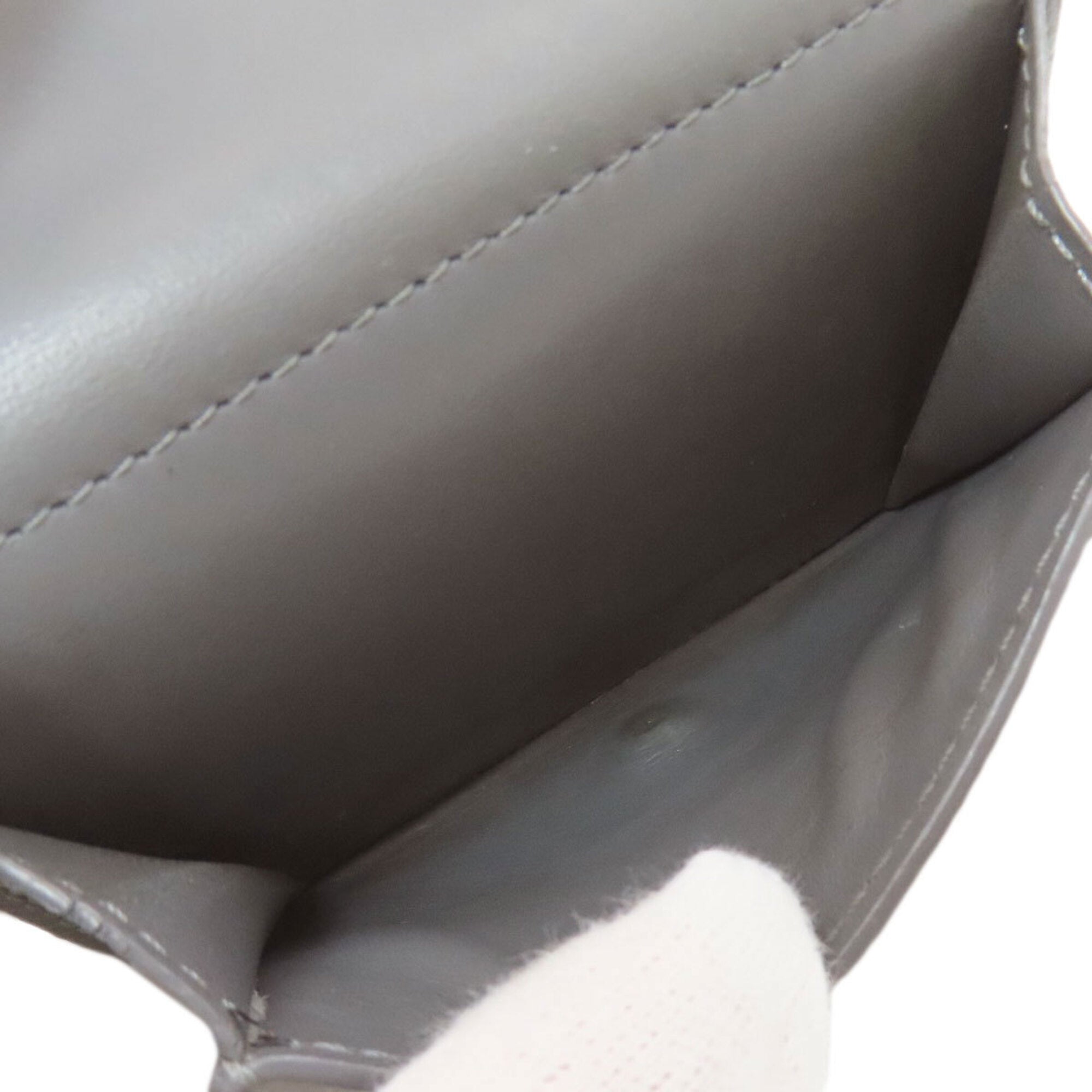 Loewe Gray Leather Wallet (Tri-Fold) (Pre-Owned)