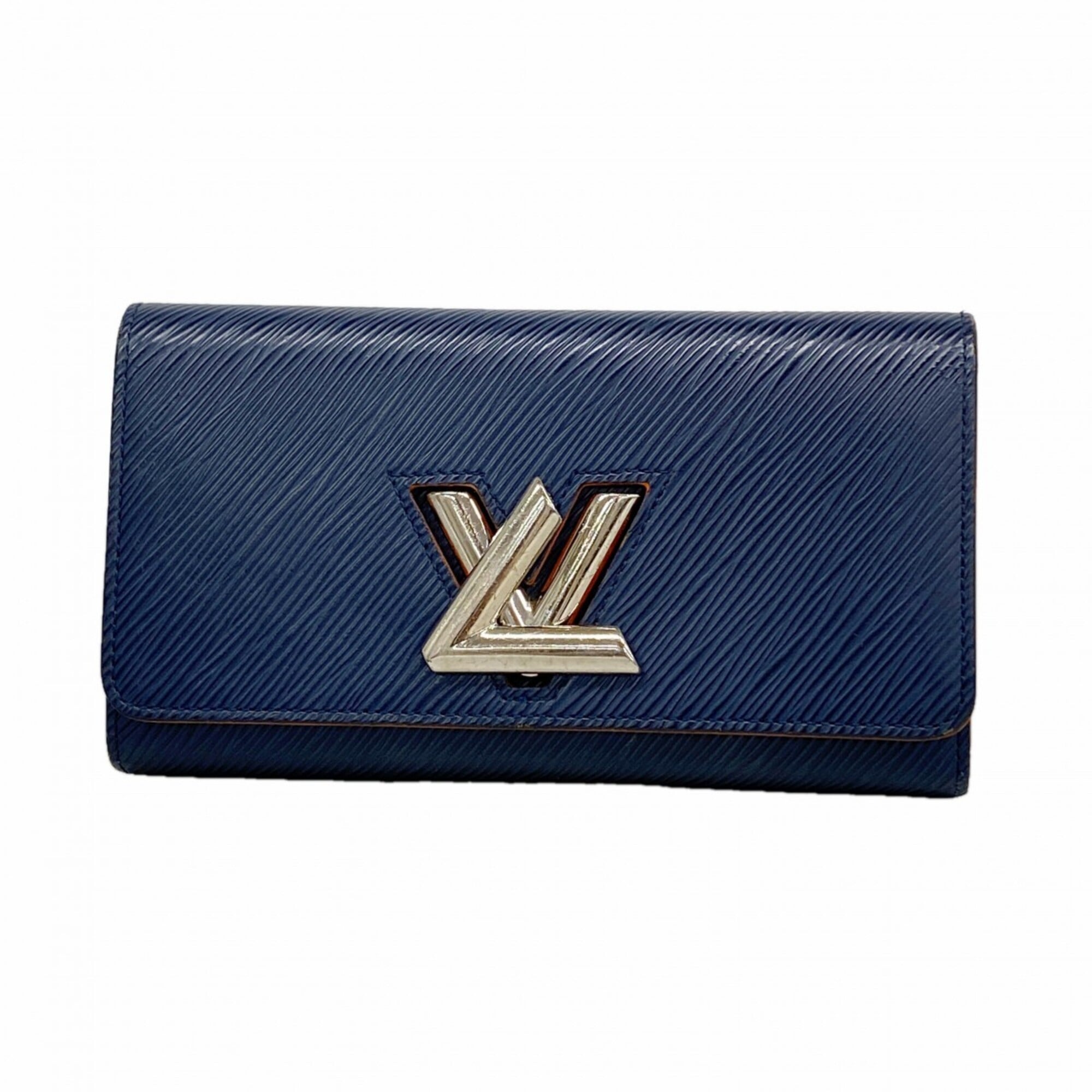 Louis Vuitton Navy Long Wallet (Bi-Fold) (Pre-Owned)