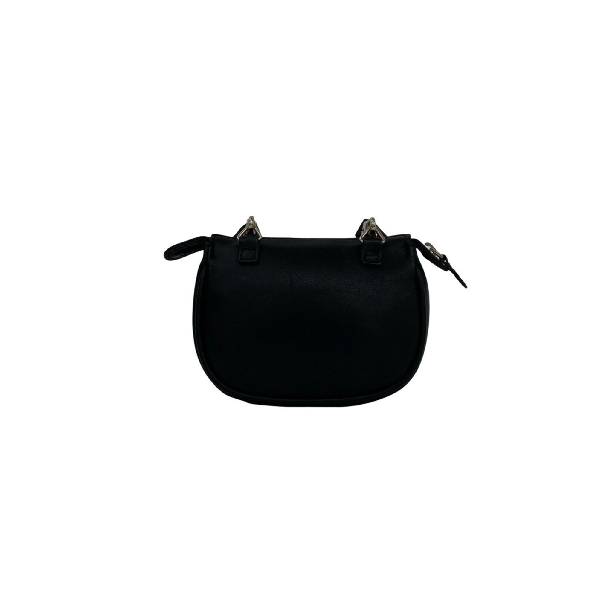Christian Dior Black Leather Pochette Shoulder Bag (Pre-Owned)