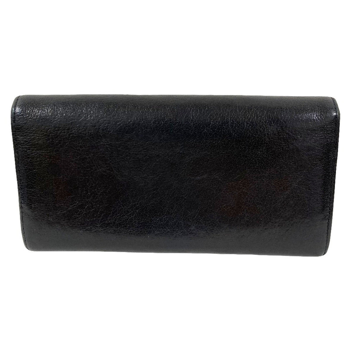 Cartier Black Leather Long Wallet (Bi-Fold) (Pre-Owned)