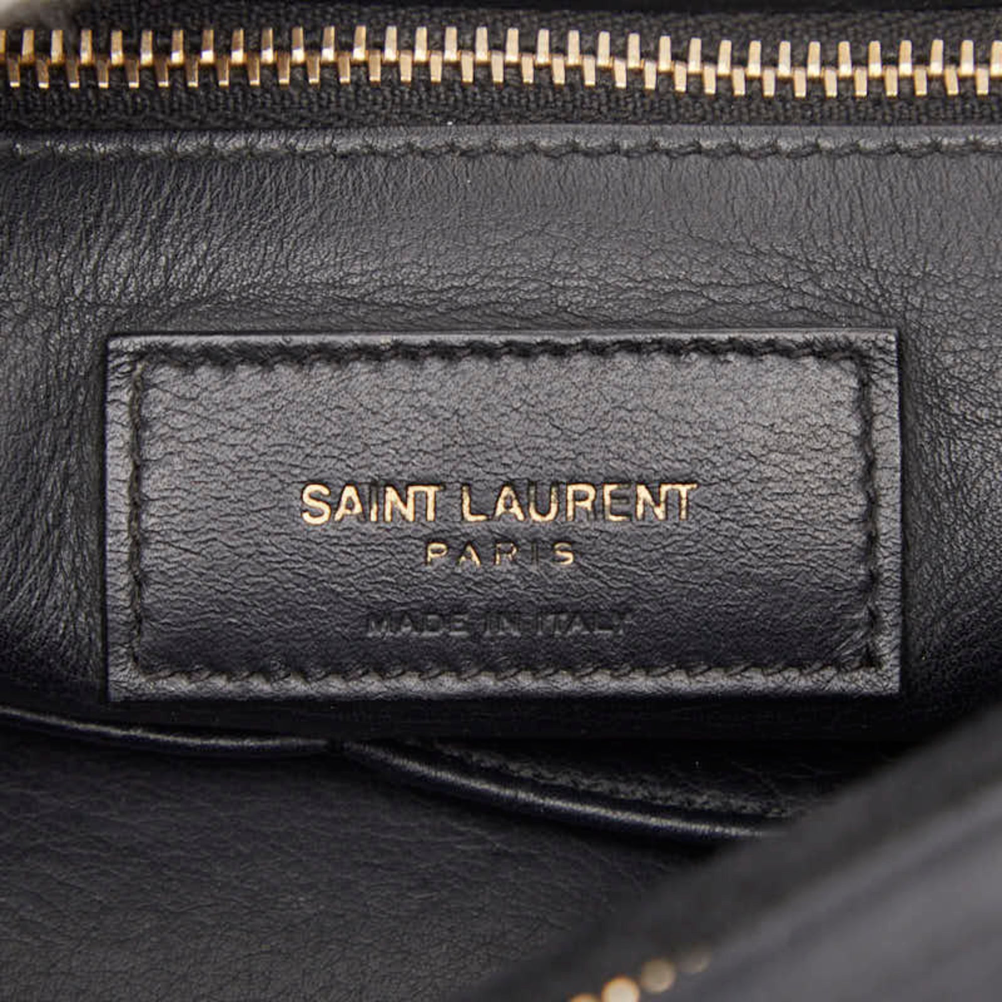 Saint Laurent Black Leather Handbag (Pre-Owned)