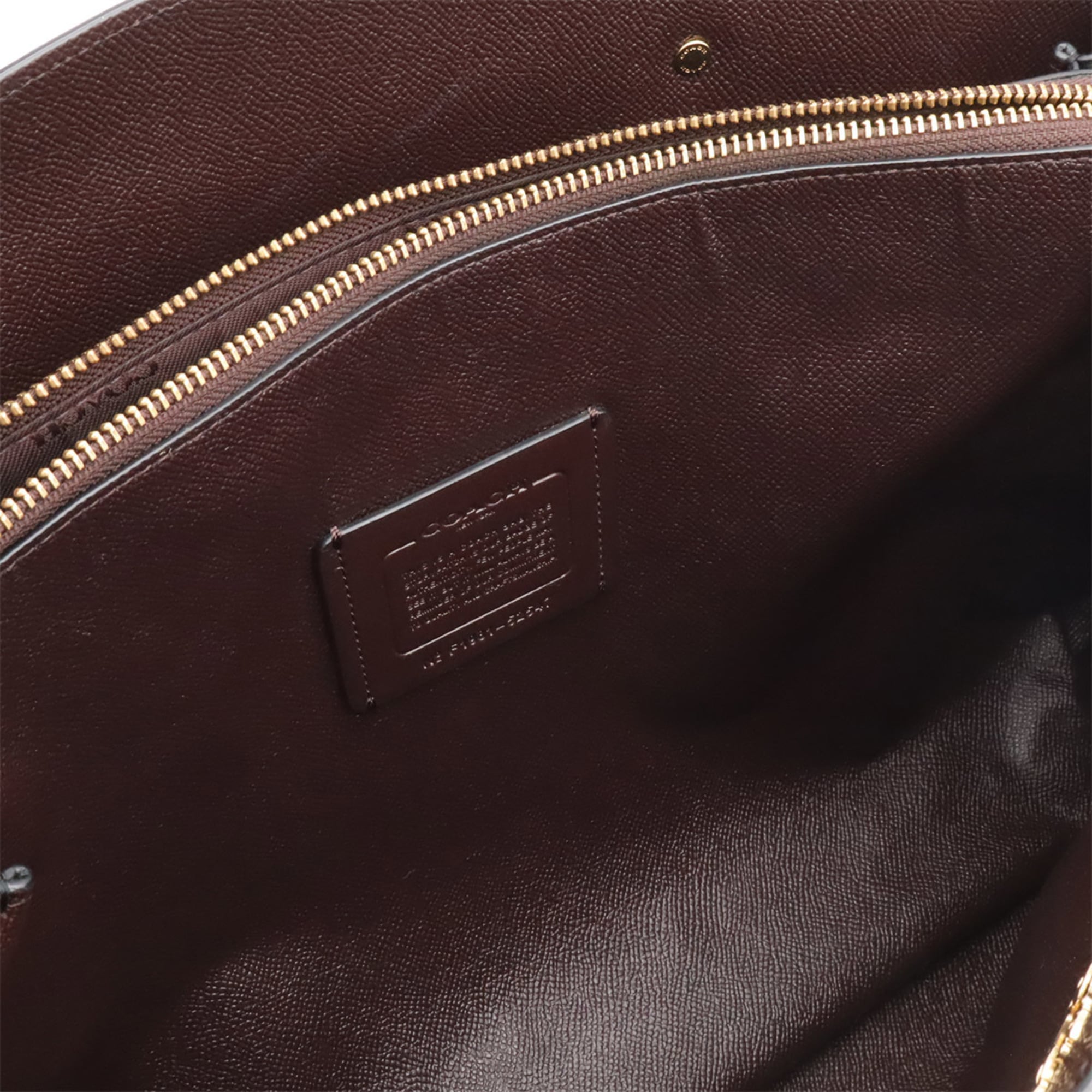 Coach Black Leather Shoulder Bag Tote Bag (Pre-Owned)