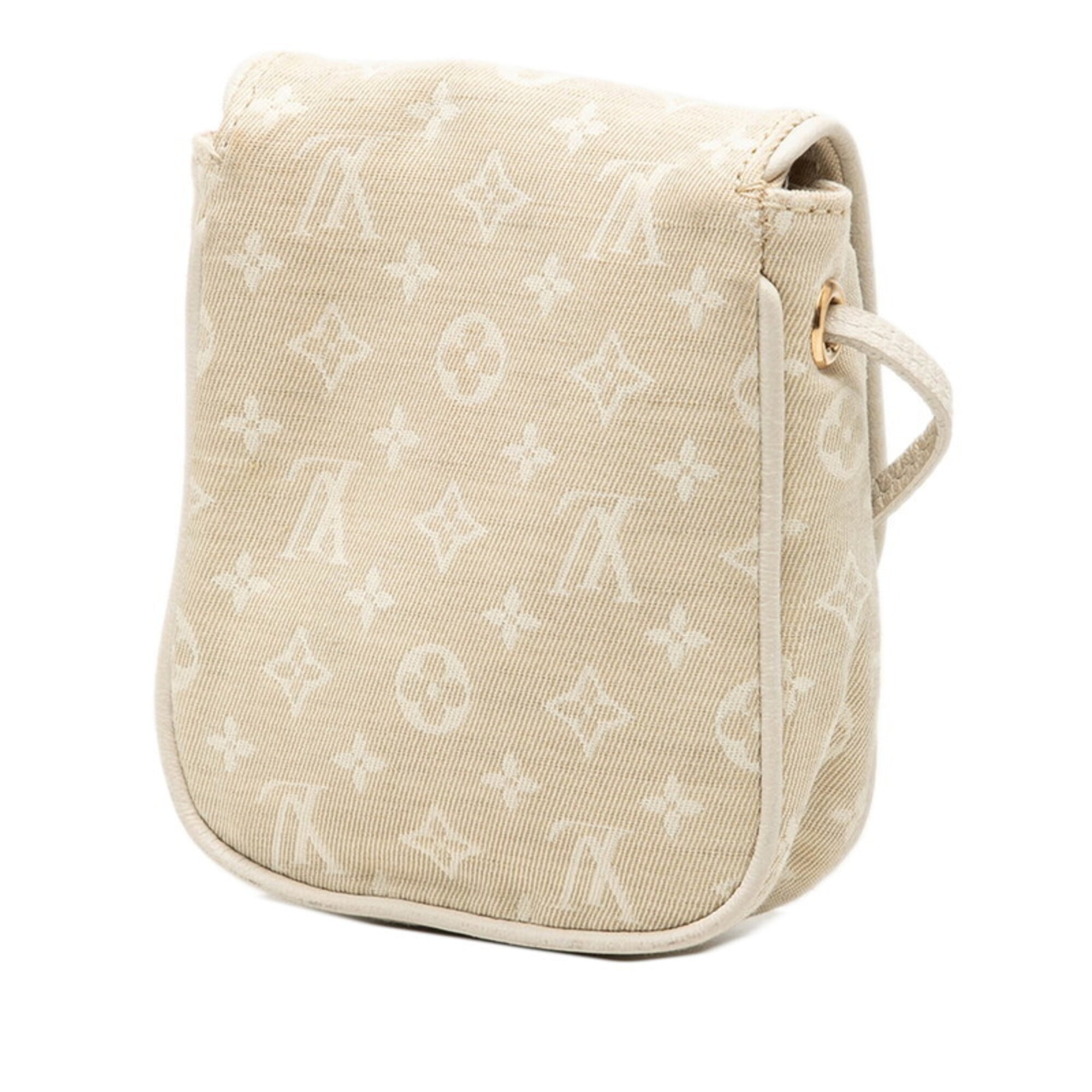Louis Vuitton Beige Dune Canvas Leather Pochette Shoulder Bag (Pre-Owned)