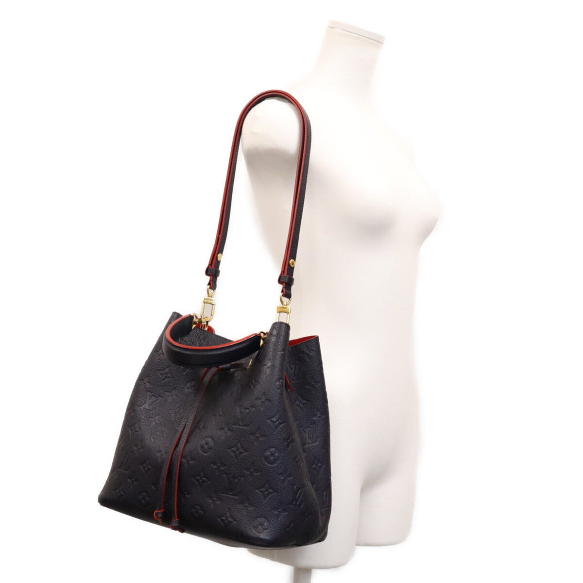 Louis Vuitton Navy Monogram Empreinte Shoulder Bag (Pre-Owned)