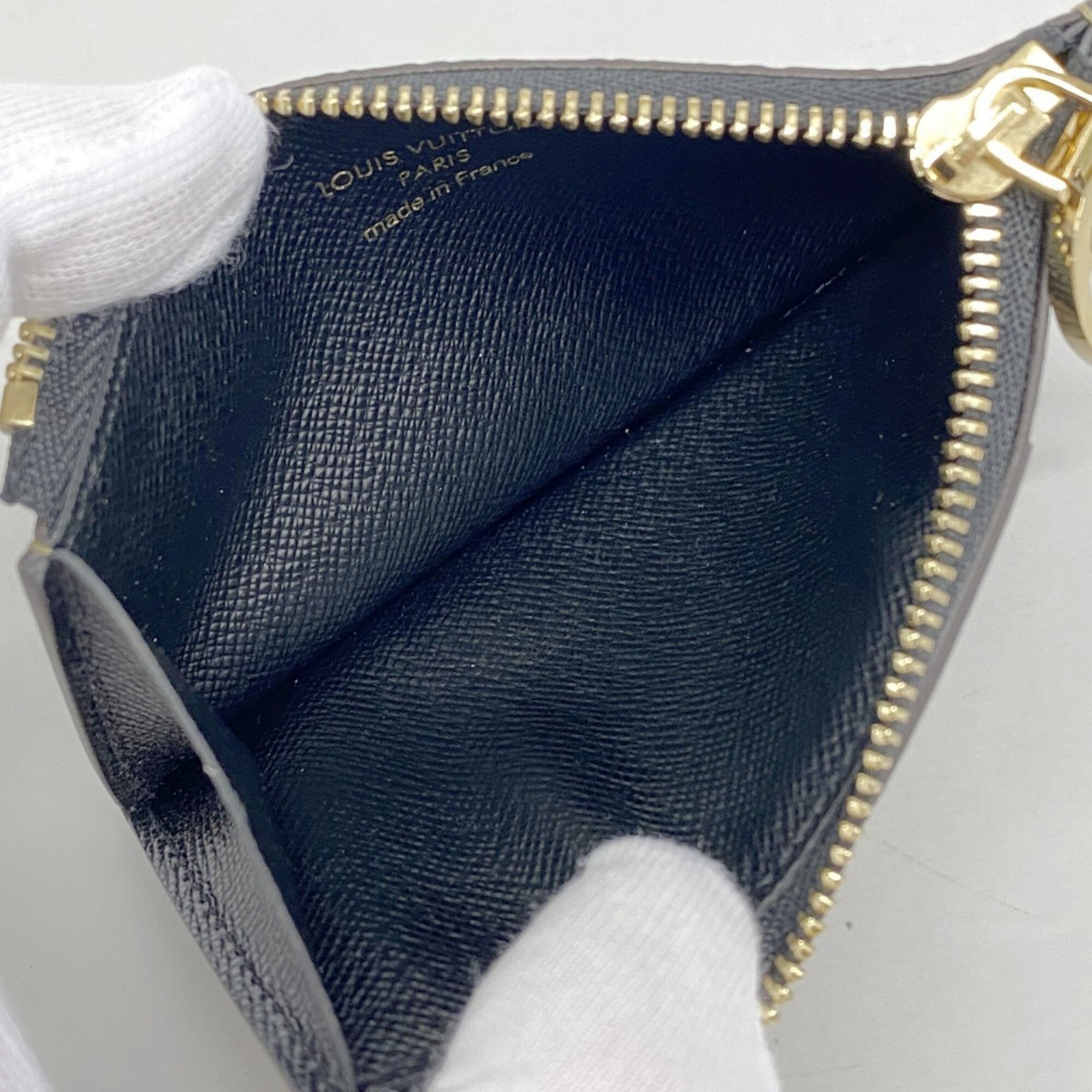 Louis Vuitton Black Brown Coin Purse/Coin Case (Pre-Owned)