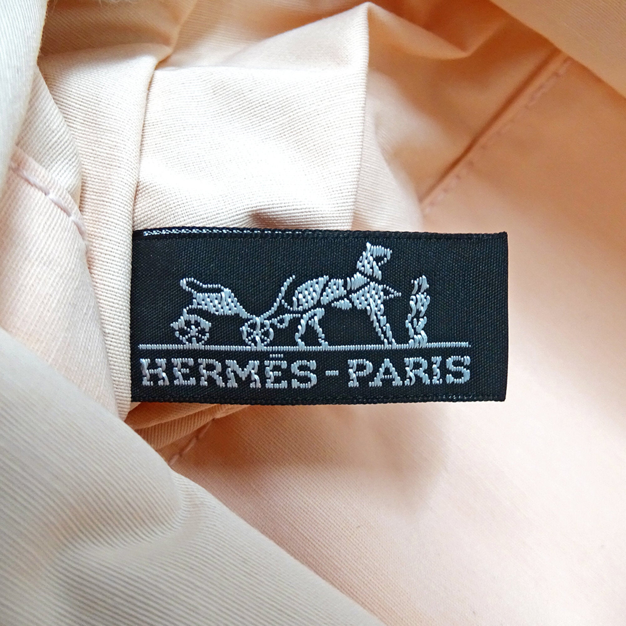 Hermes Pink Canvas Pouch (Pre-Owned)