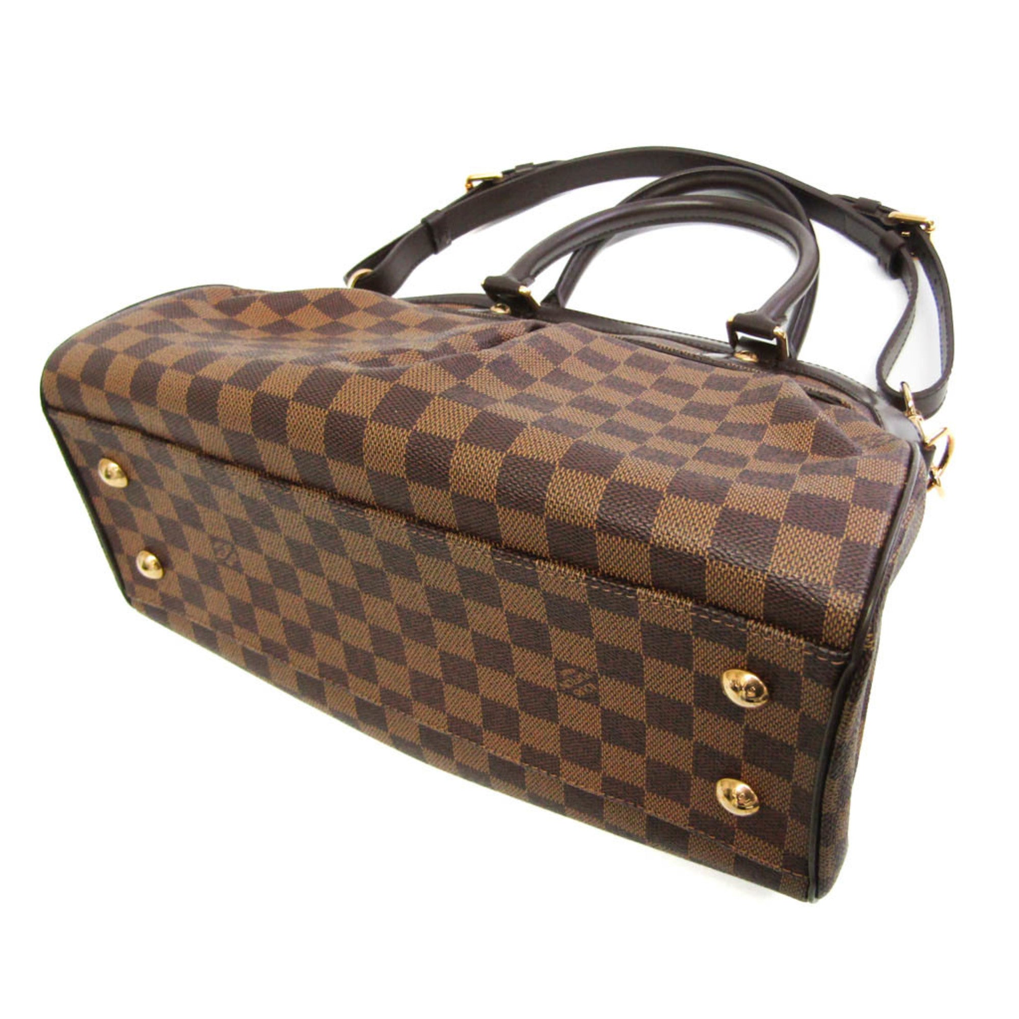 Louis Vuitton Damier Ebene Damier Canvas Handbag Shoulder Bag (Pre-Owned)