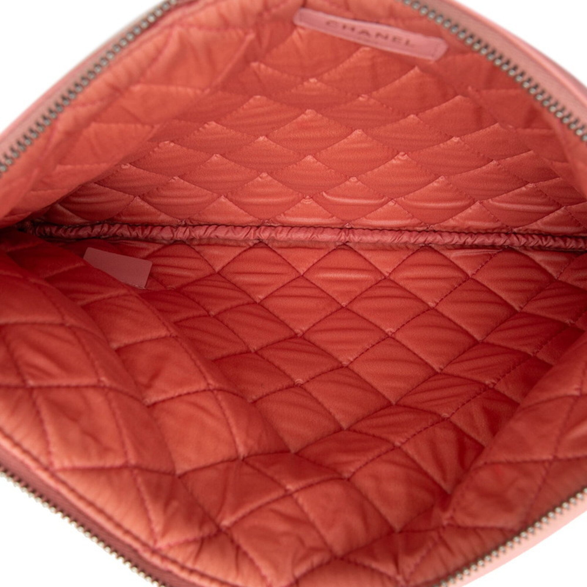 Chanel Boy Chanel Pink Leather Clutch Bag (Pre-Owned)