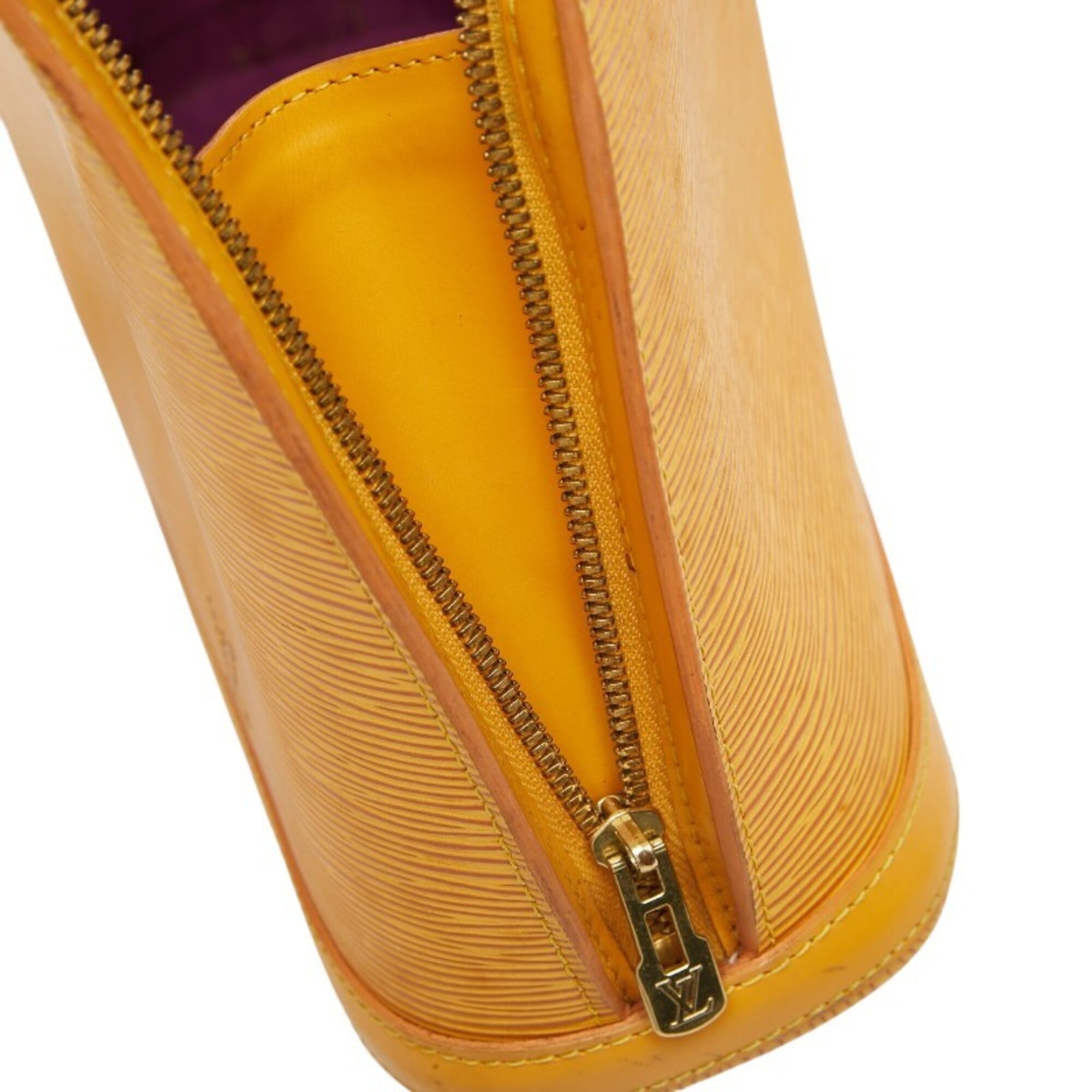 Louis Vuitton Yellow Leather Shoulder Bag Tote Bag (Pre-Owned)