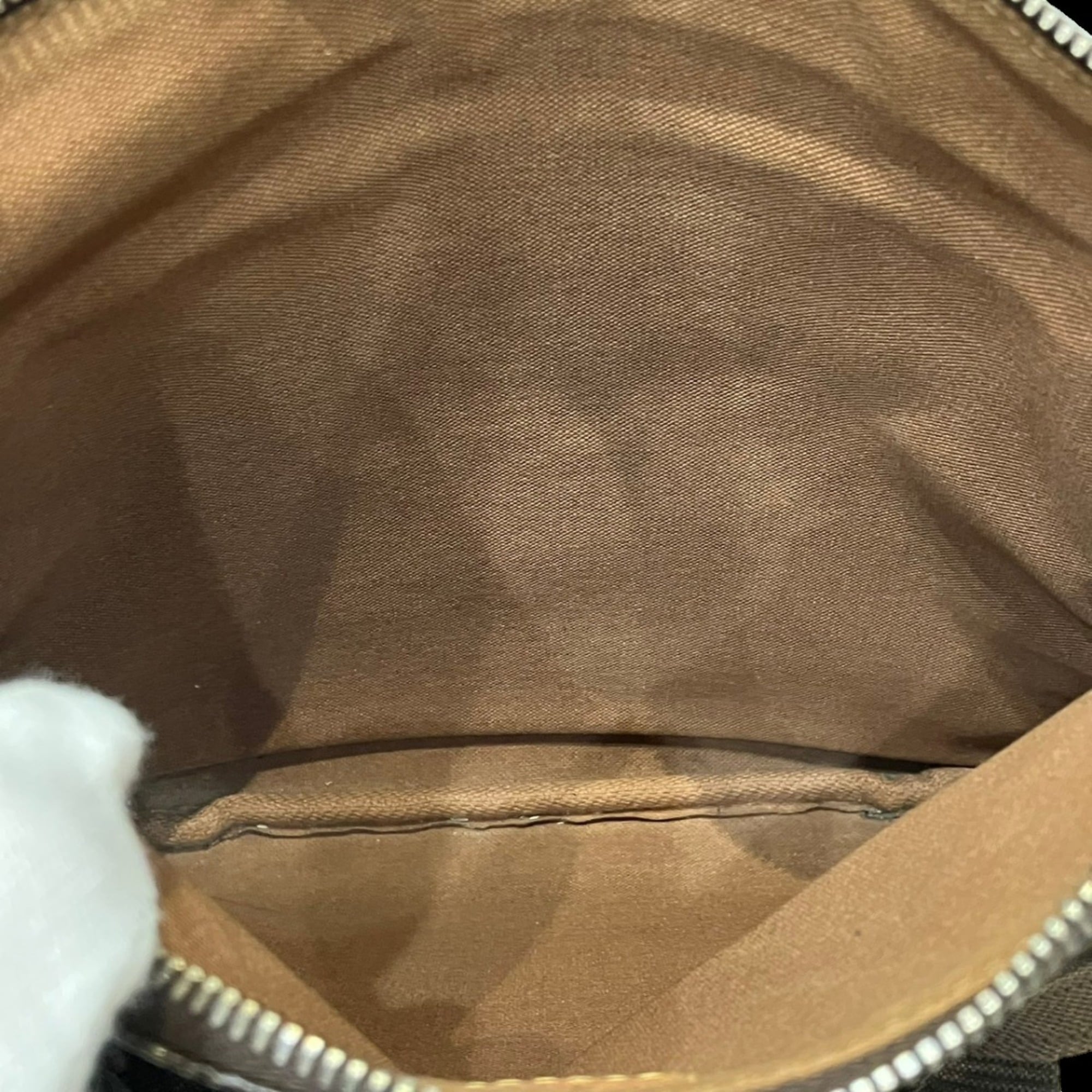 Louis Vuitton Brown Coated Canvas Pochette Shoulder Bag (Pre-Owned)