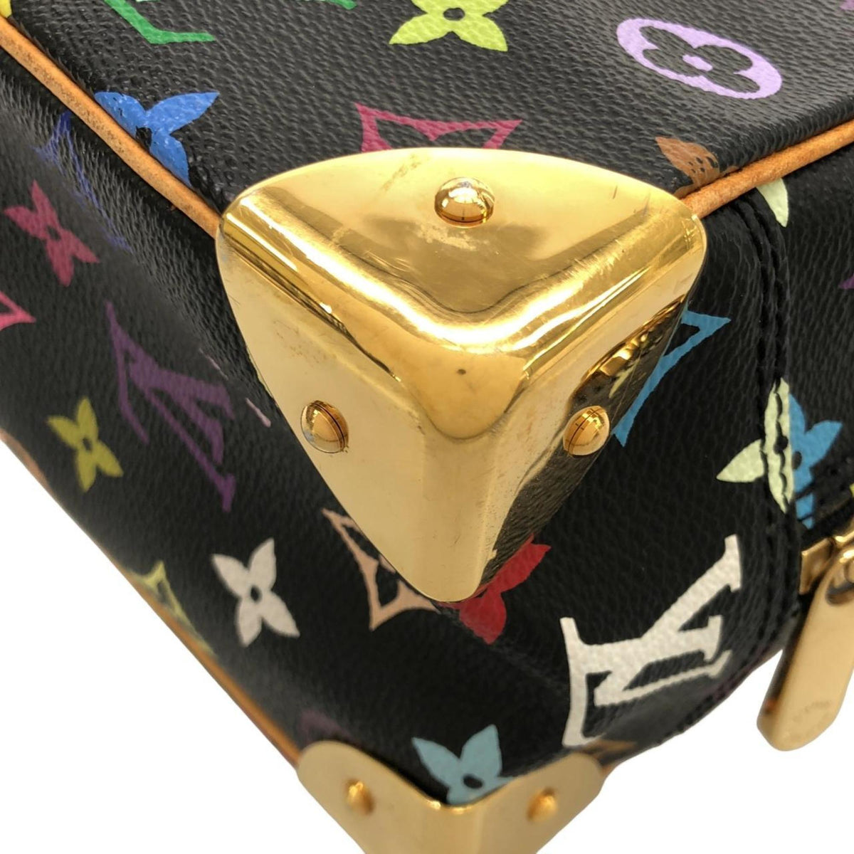 Louis Vuitton Black Coated Canvas Handbag (Pre-Owned)