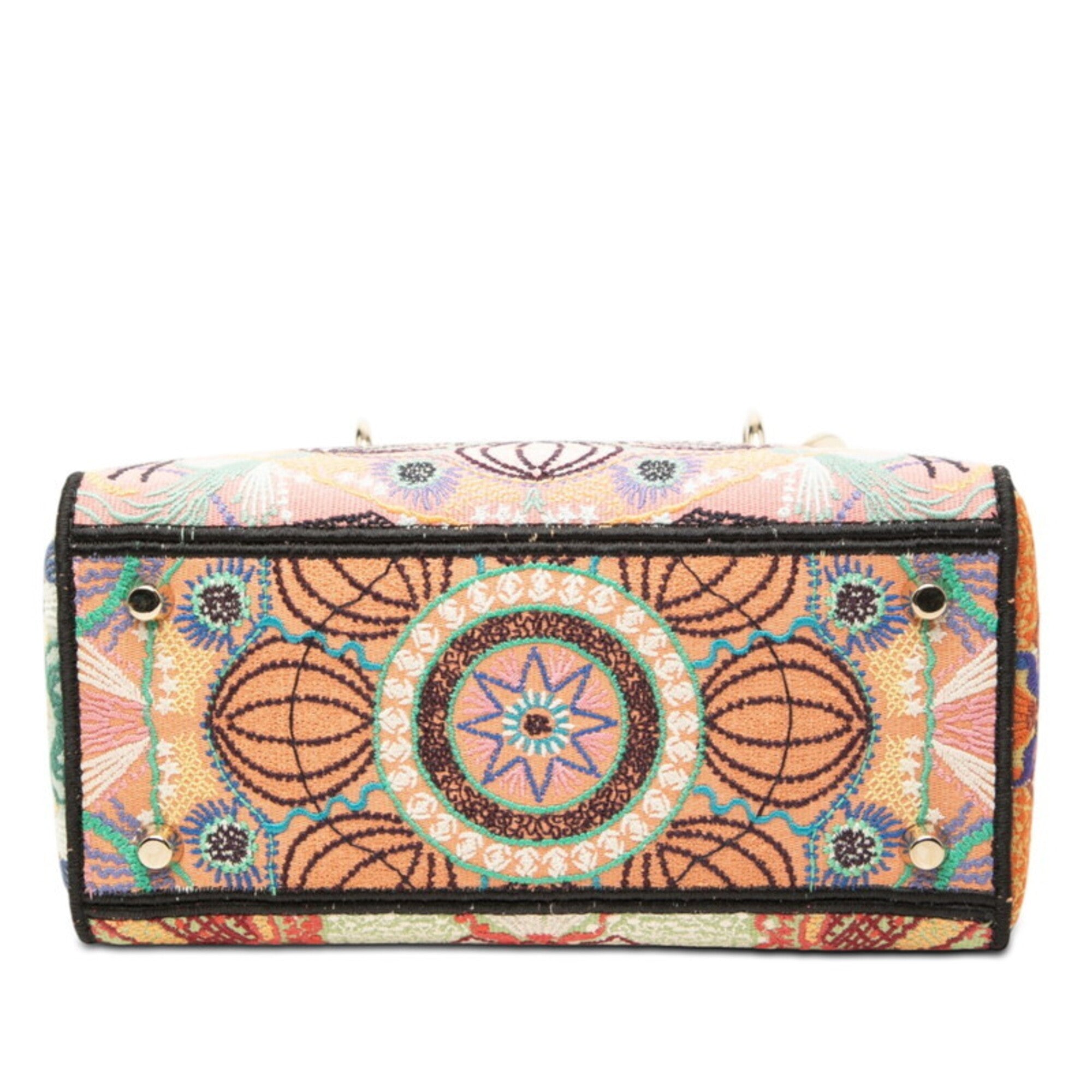 Christian Dior Multi-Color Canvas Handbag Shoulder Bag (Pre-Owned)