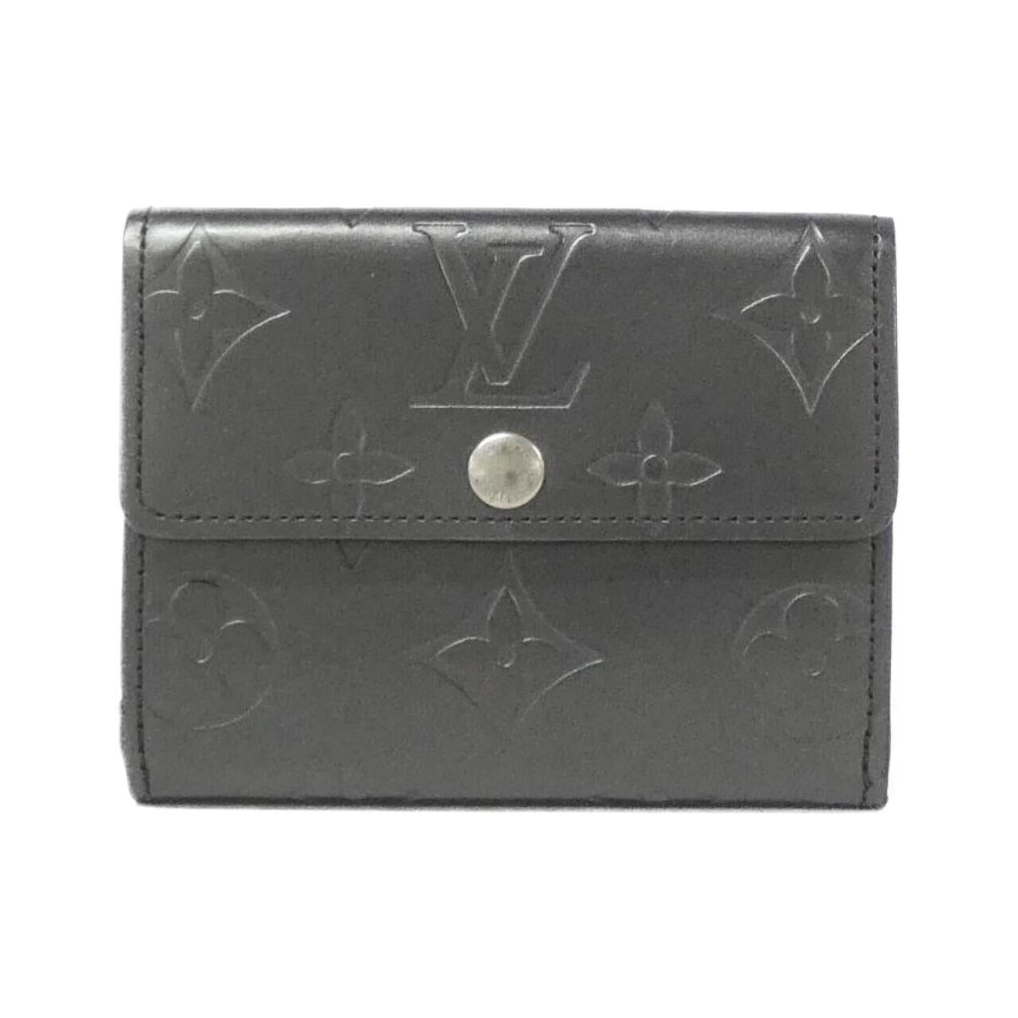 Louis Vuitton Black Coated Canvas Leather Coin Purse/Coin Case (Pre-Owned)