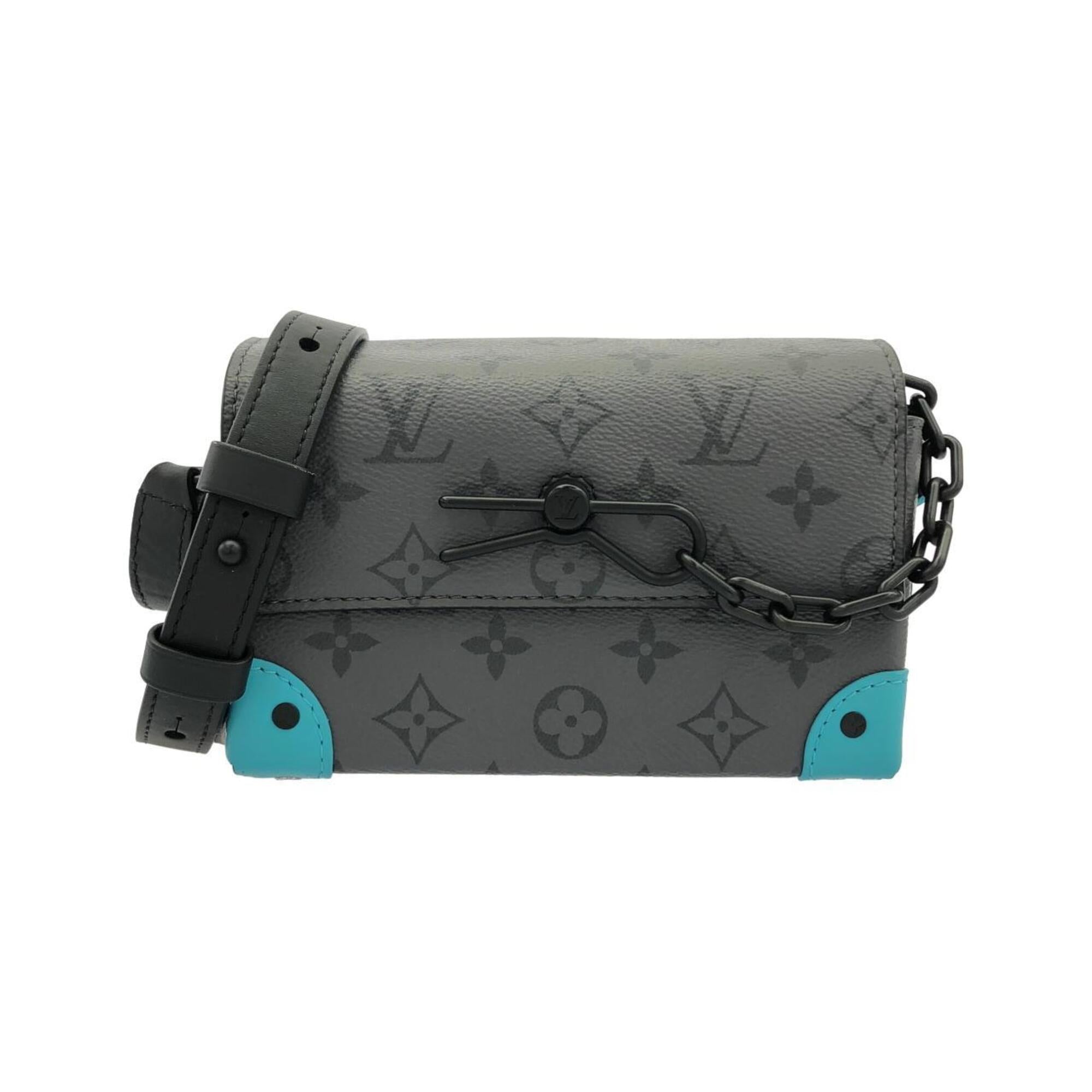 Louis Vuitton Gris Turquoise Coated Canvas Shoulder Bag (Pre-Owned)