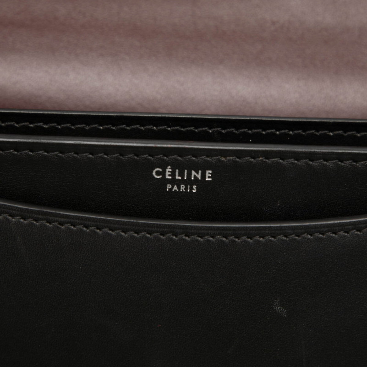 Celine Black Leather Shoulder Bag (Pre-Owned)