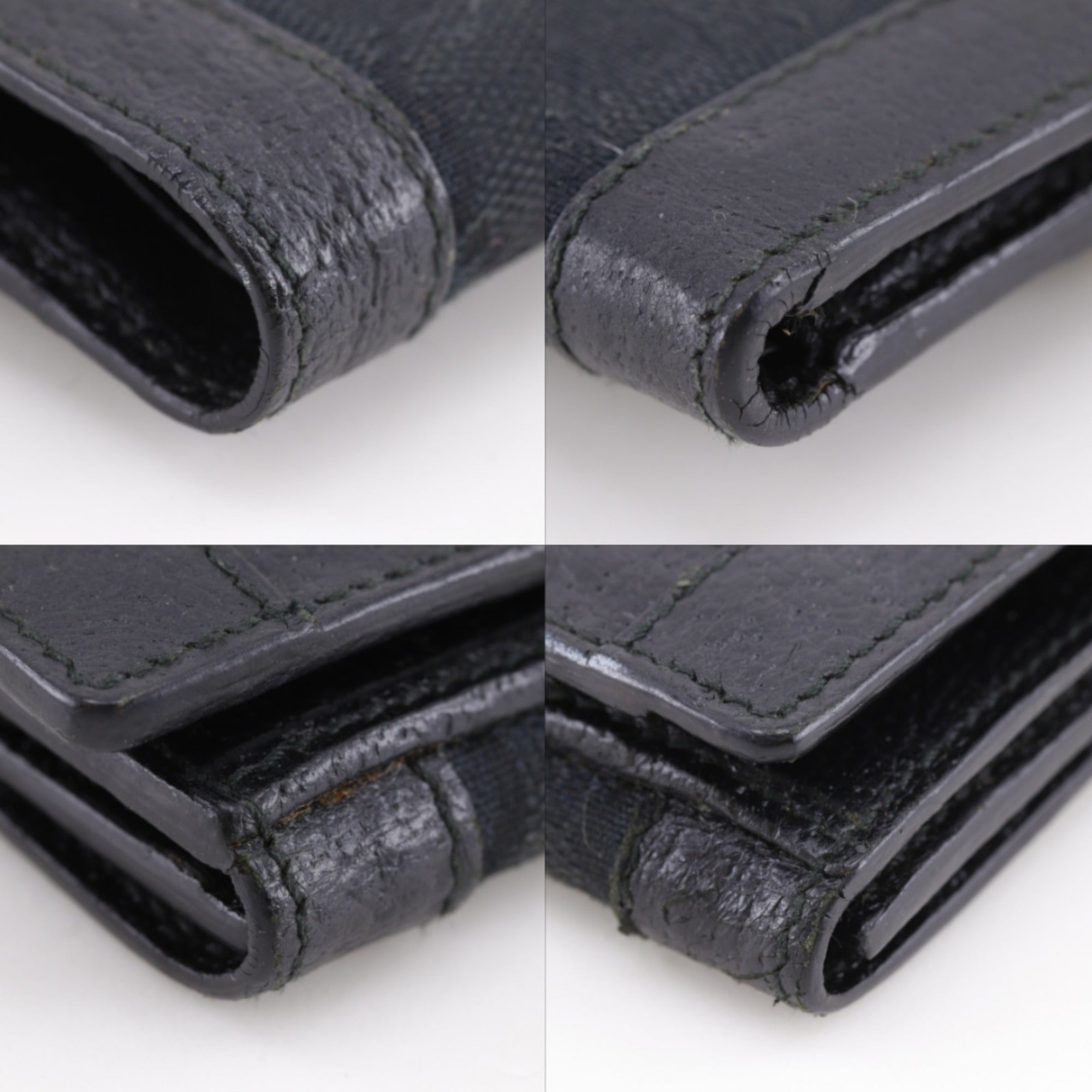 Gucci Black Gg Canvas Wallet (Bi-Fold) (Pre-Owned)
