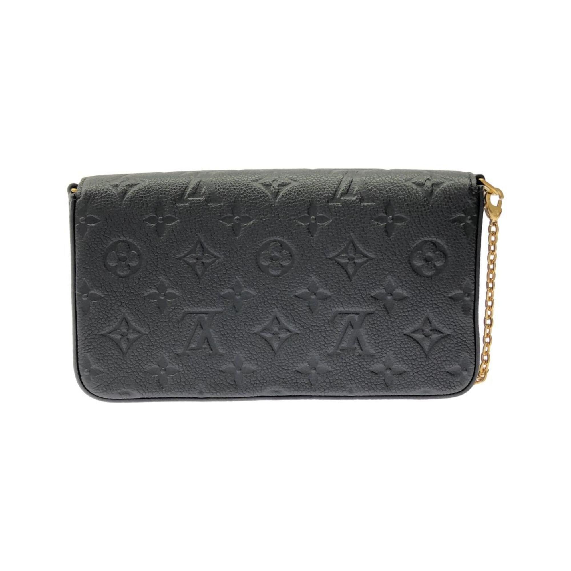 Louis Vuitton Black Leather Pochette Shoulder Bag (Pre-Owned)