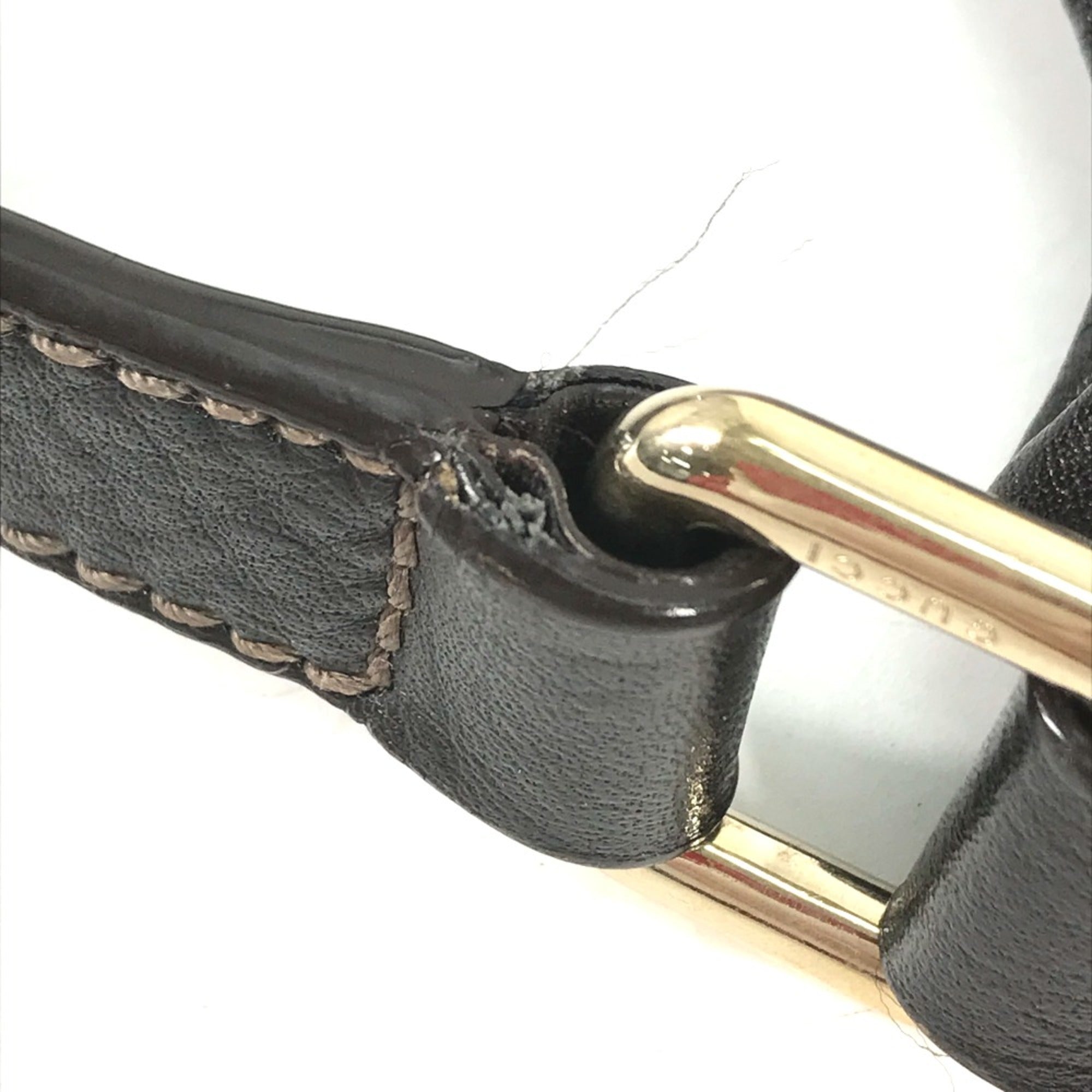 Gucci Brown Leather Shoulder Bag (Pre-Owned)