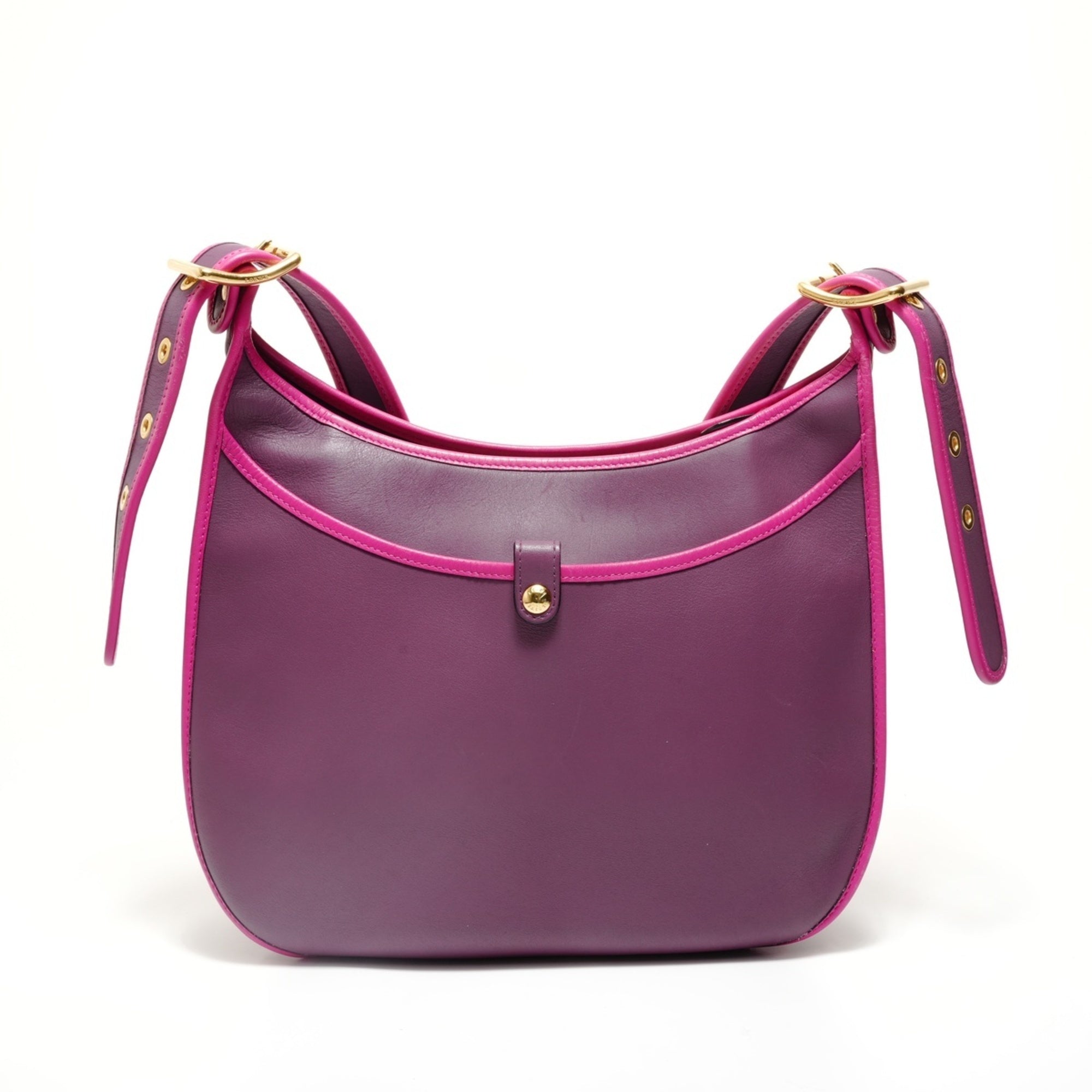 Loewe Purple Leather Shoulder Bag (Pre-Owned)