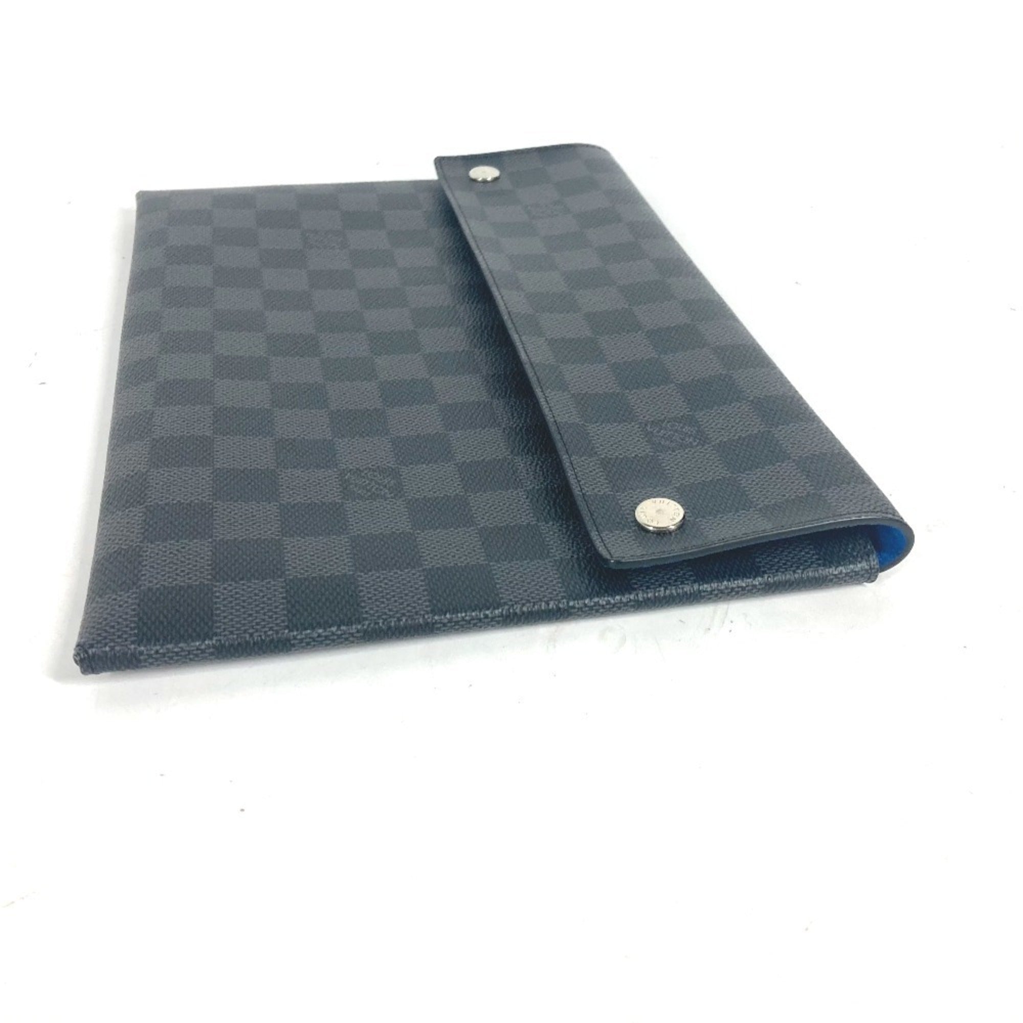 Louis Vuitton Black Damier Graphite Clutch Bag Pouch (Pre-Owned)