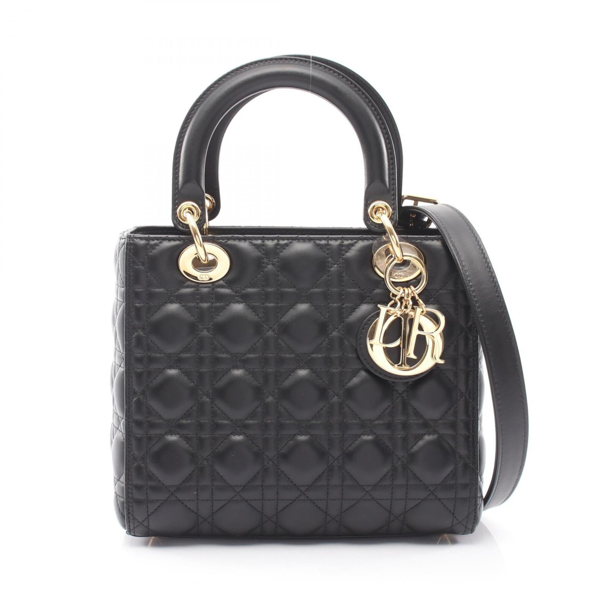 Christian Dior Black Leather Handbag (Pre-Owned)