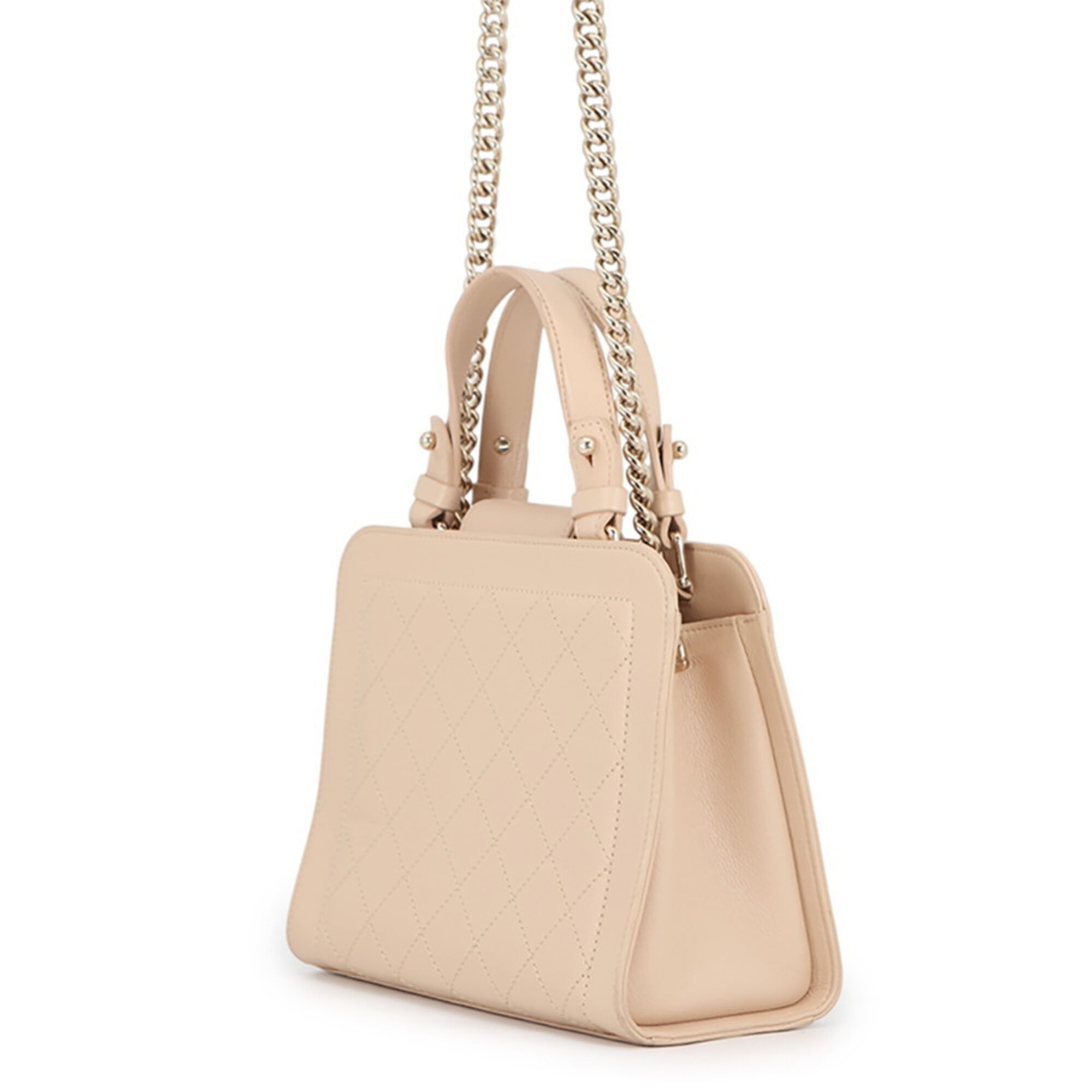 Chanel Beige Leather Shoulder Bag (Pre-Owned)