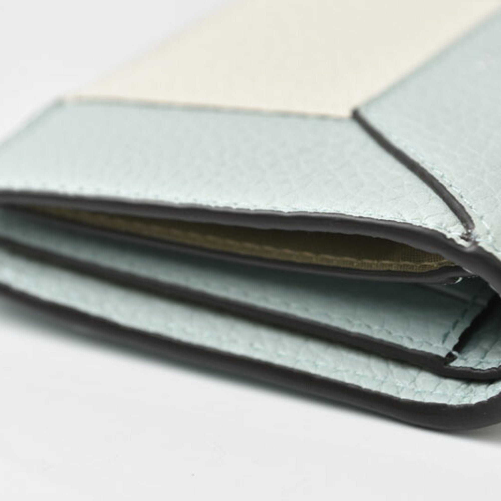Jimmy Choo Blue Leather Wallet (Bi-Fold) (Pre-Owned)