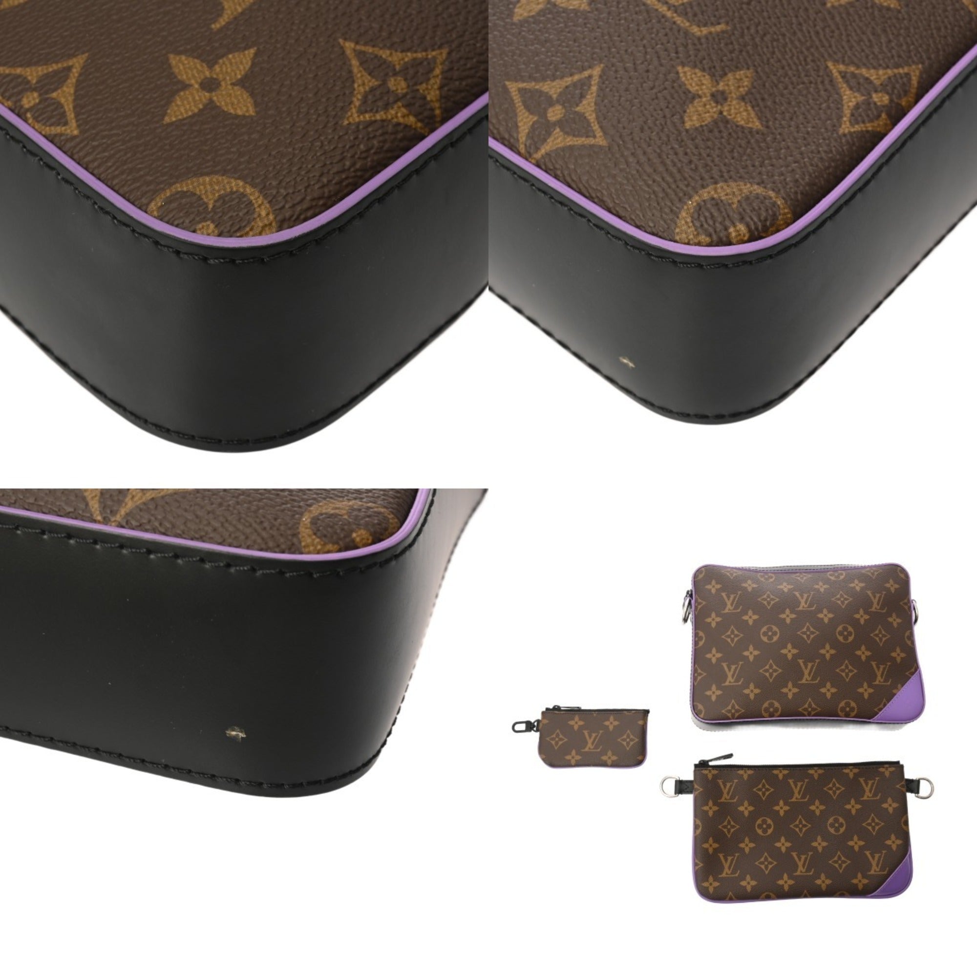 Louis Vuitton Purple Monogram Shoulder Bag (Pre-Owned)