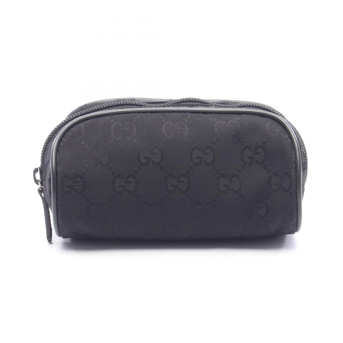 Gucci Black Canvas Leather Pouch (Pre-Owned)