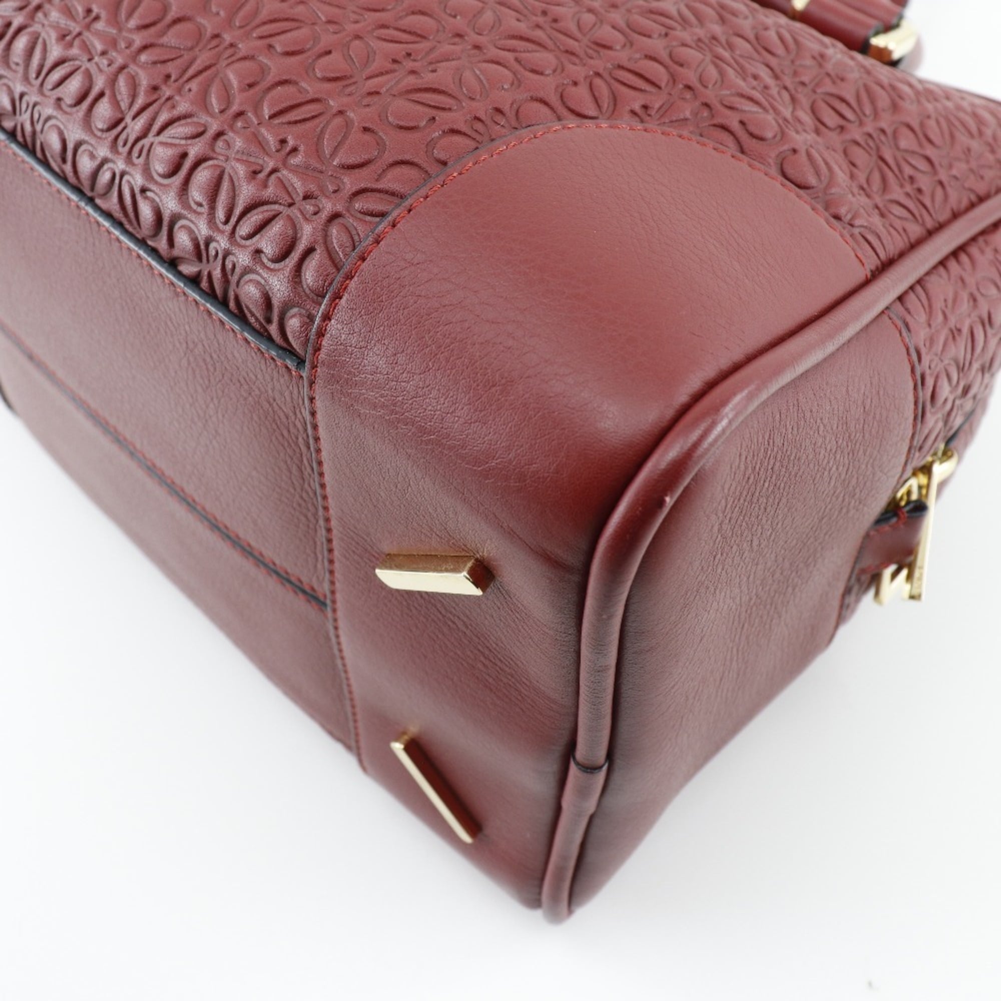 Loewe Red Color Leather Handbag (Pre-Owned)