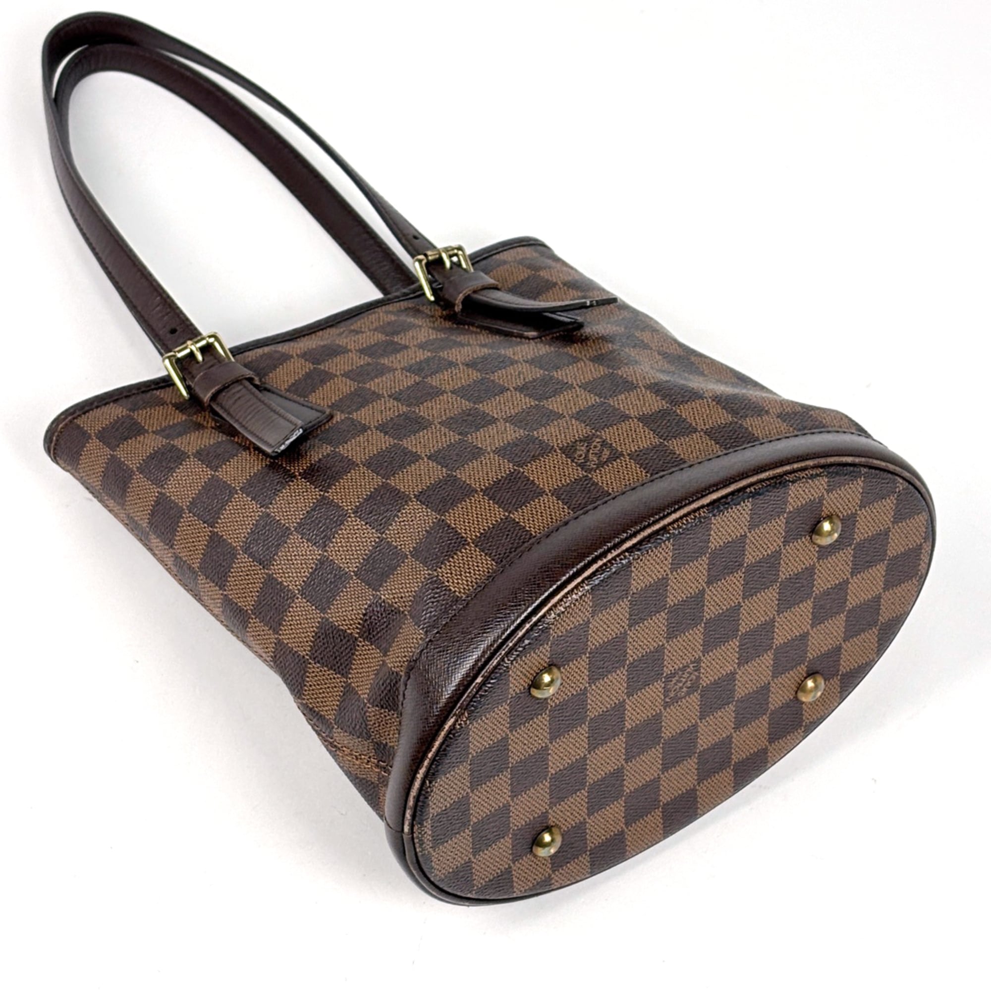 Louis Vuitton Brown Damier Canvas Handbag Tote Bag (Pre-Owned)