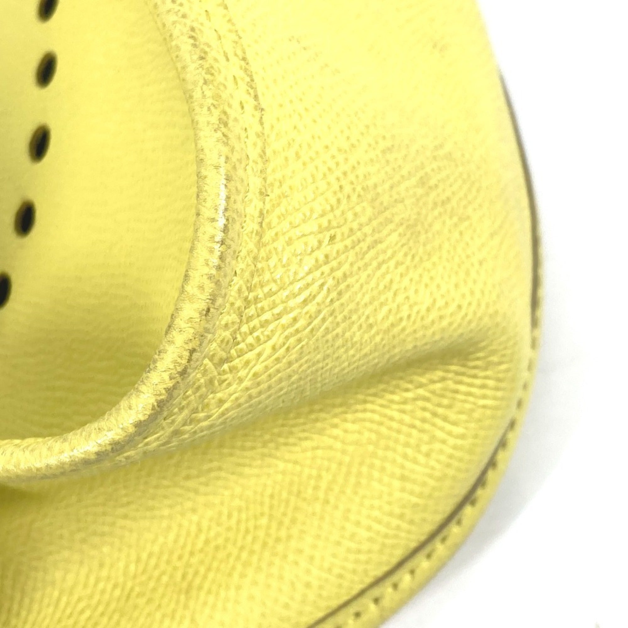 Hermes Lime Lime Yellow Yellow Epsom Leather Shoulder Bag (Pre-Owned)