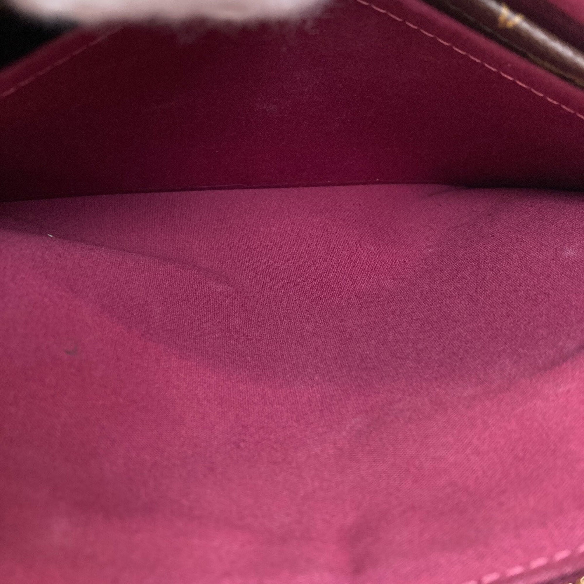 Louis Vuitton Magenta Vernis Handbag (Pre-Owned)
