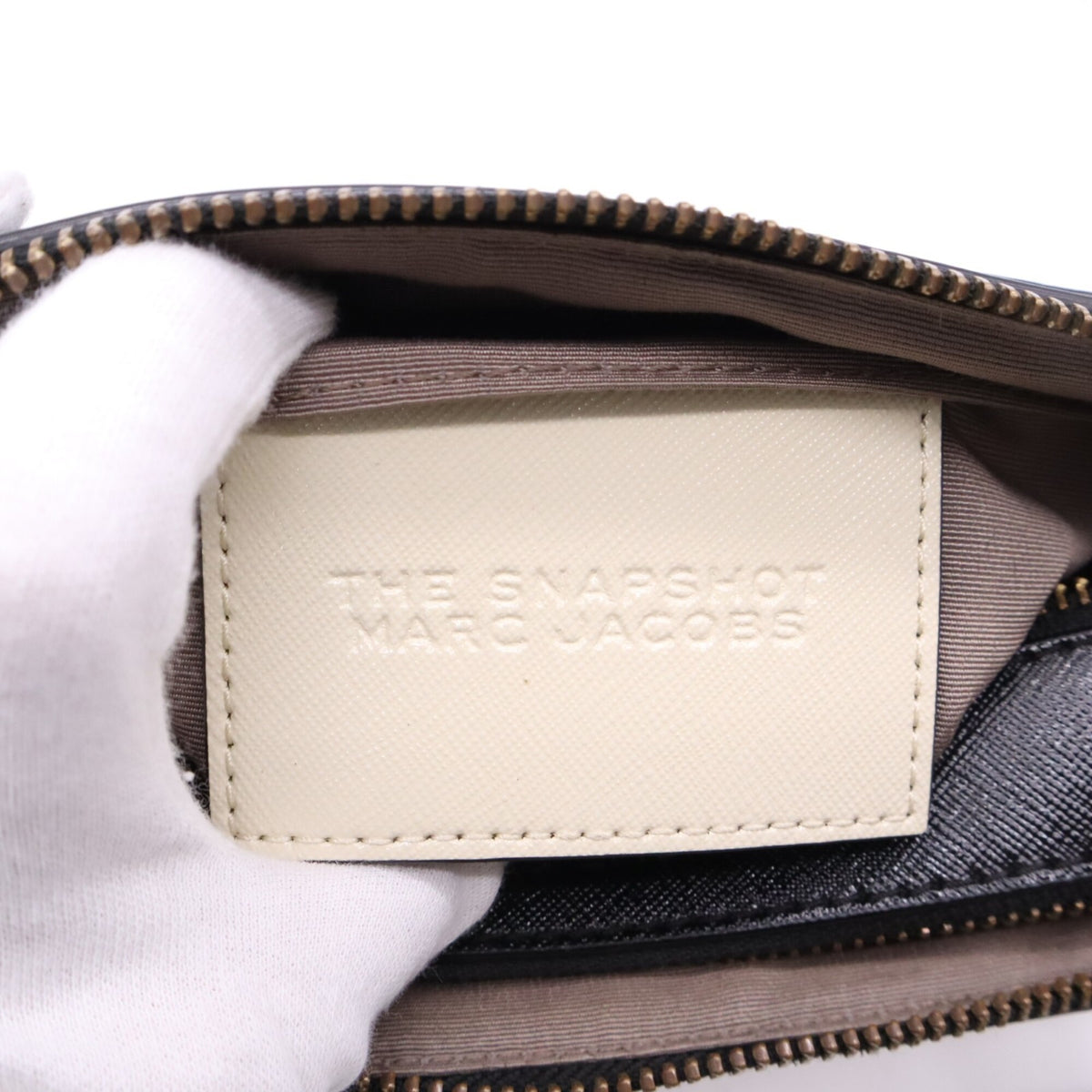 Marc Jacobs Black Cream Shoulder Bag (Pre-Owned)